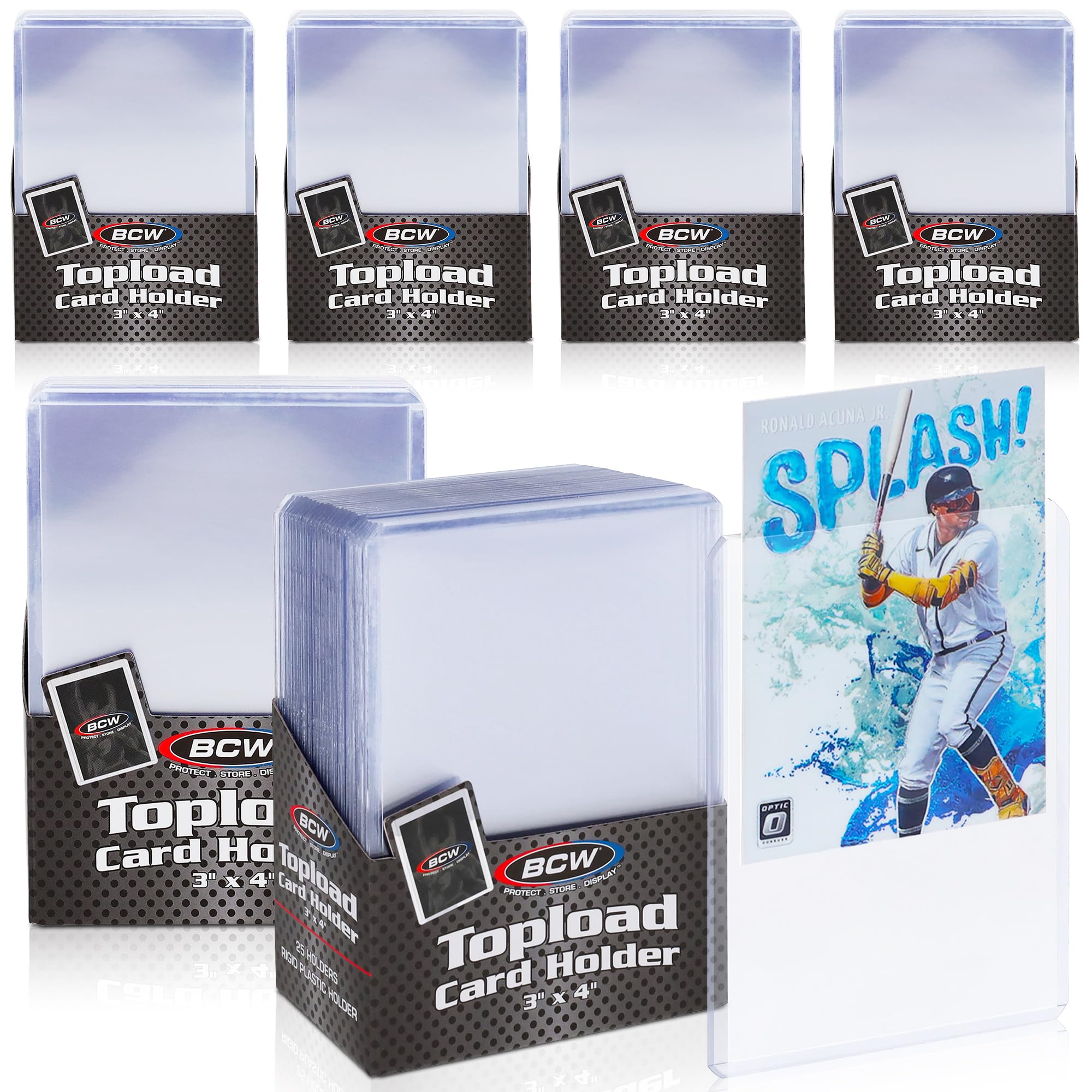 Amazon.com: BCW Topload Card Holder - Standard - 150ct| Rigid PVC