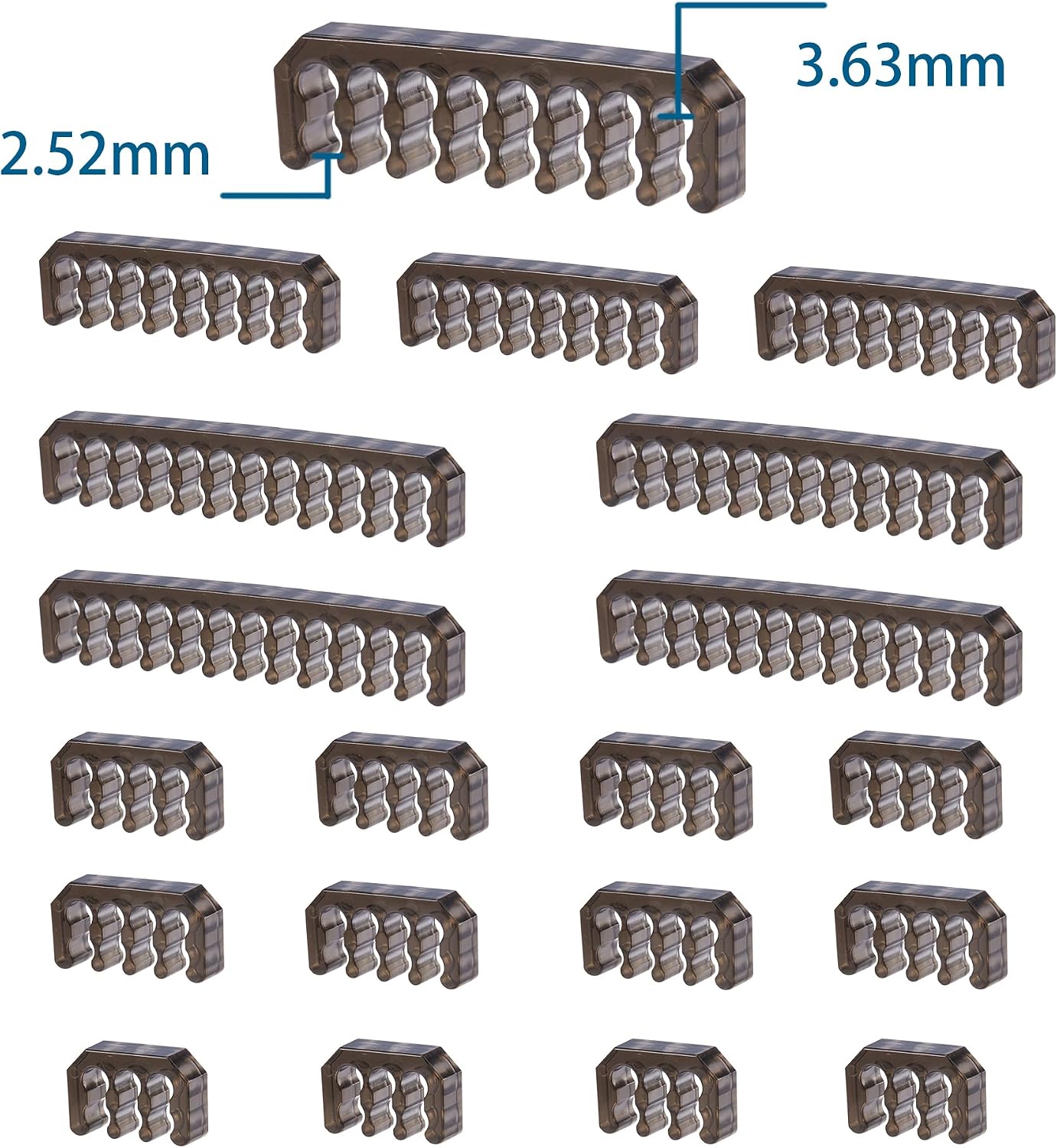 FormulaMod Cable Comb Kit for Power Cable,4x24 P+4x16P+12x8P+4x6P(Black)