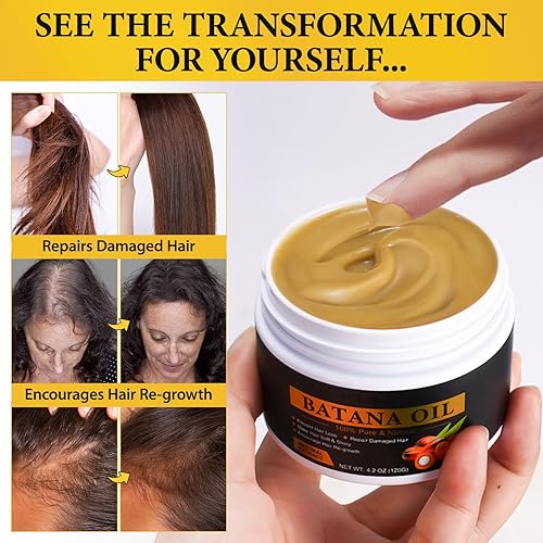 Miniatura 8 de Aceite de batana para el crecimiento del cabello, aceite de batana 100% natural procedente de Honduras, aceite de batana Dr. Sebi sin refinar, evita