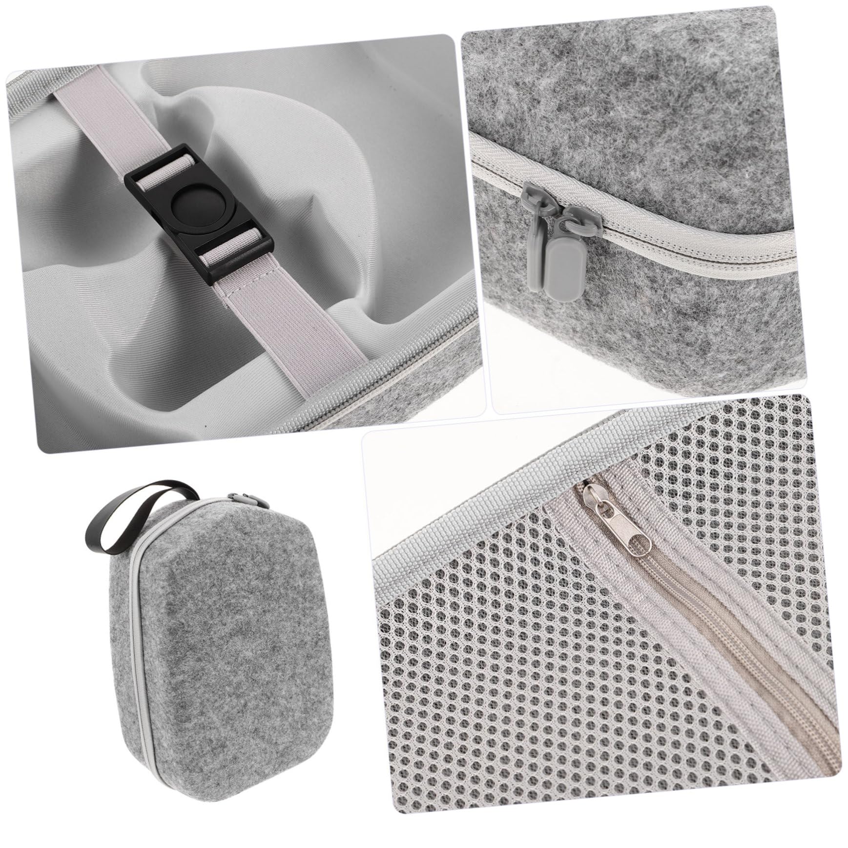 Uonlytech Custodia in Feltro Protettiva per Occhiali Vr con Manico Design Spazioso per Occhiali Vr e Accessori per Trasporto e Conservazione