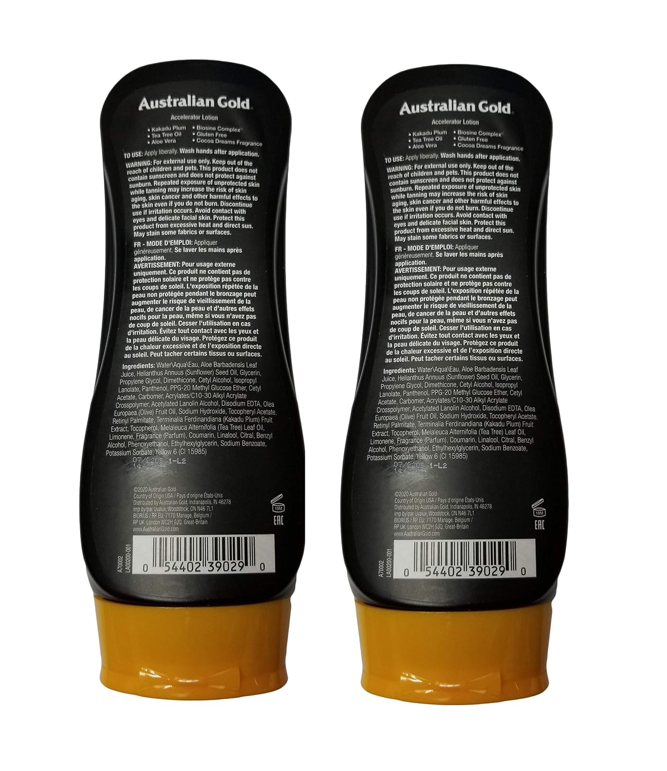 2 Pack, Dark Tanning Accelerator Lotion (8 ounces)