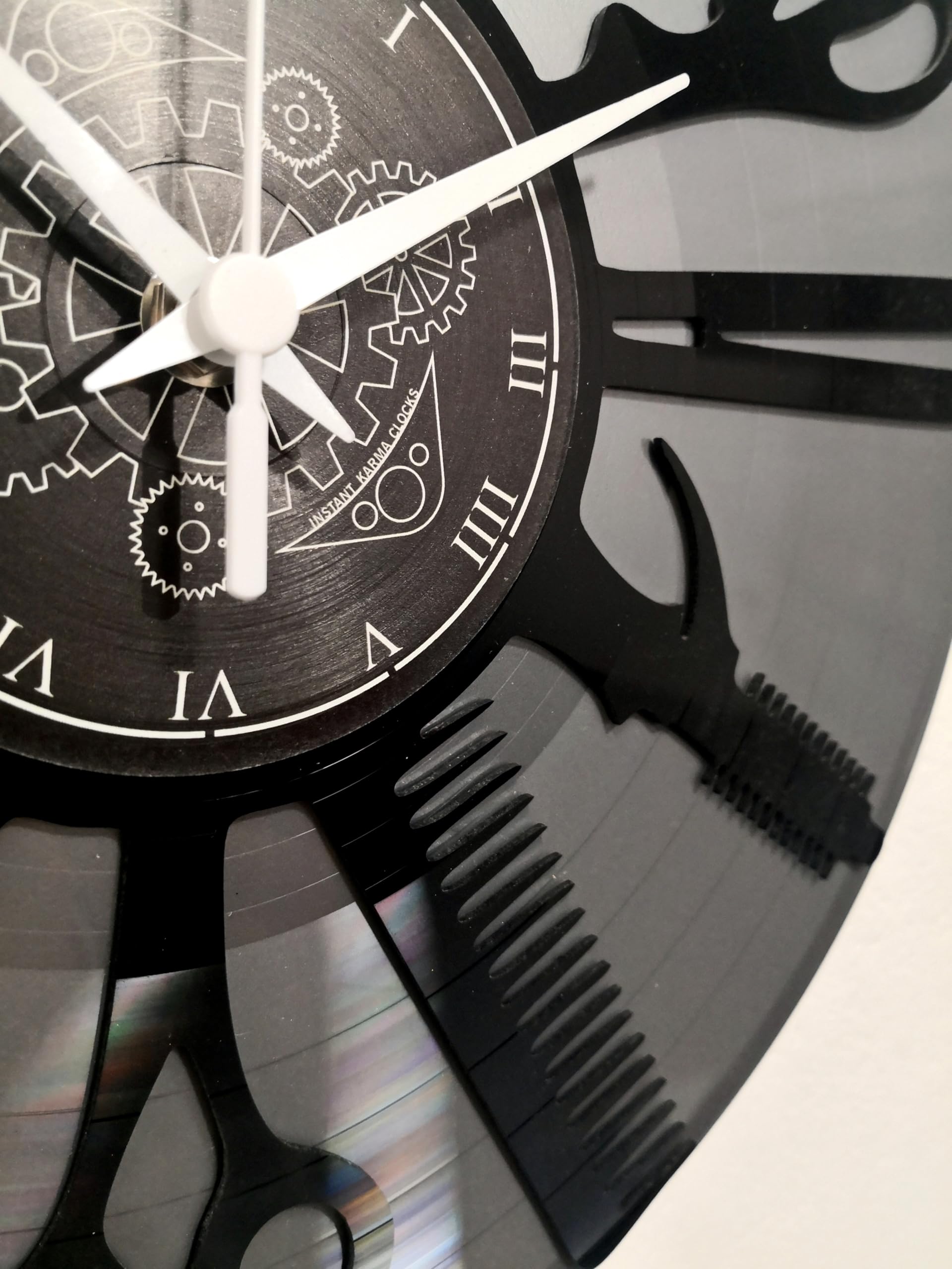 Instant Karma Clocks, Black and Silver B5, 30cm - Image 3
