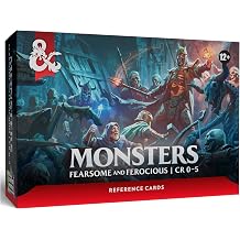 Dungeons & Dragons Reference Cards - Monsters Fearsome and Ferocious | D&D Accessories English Version