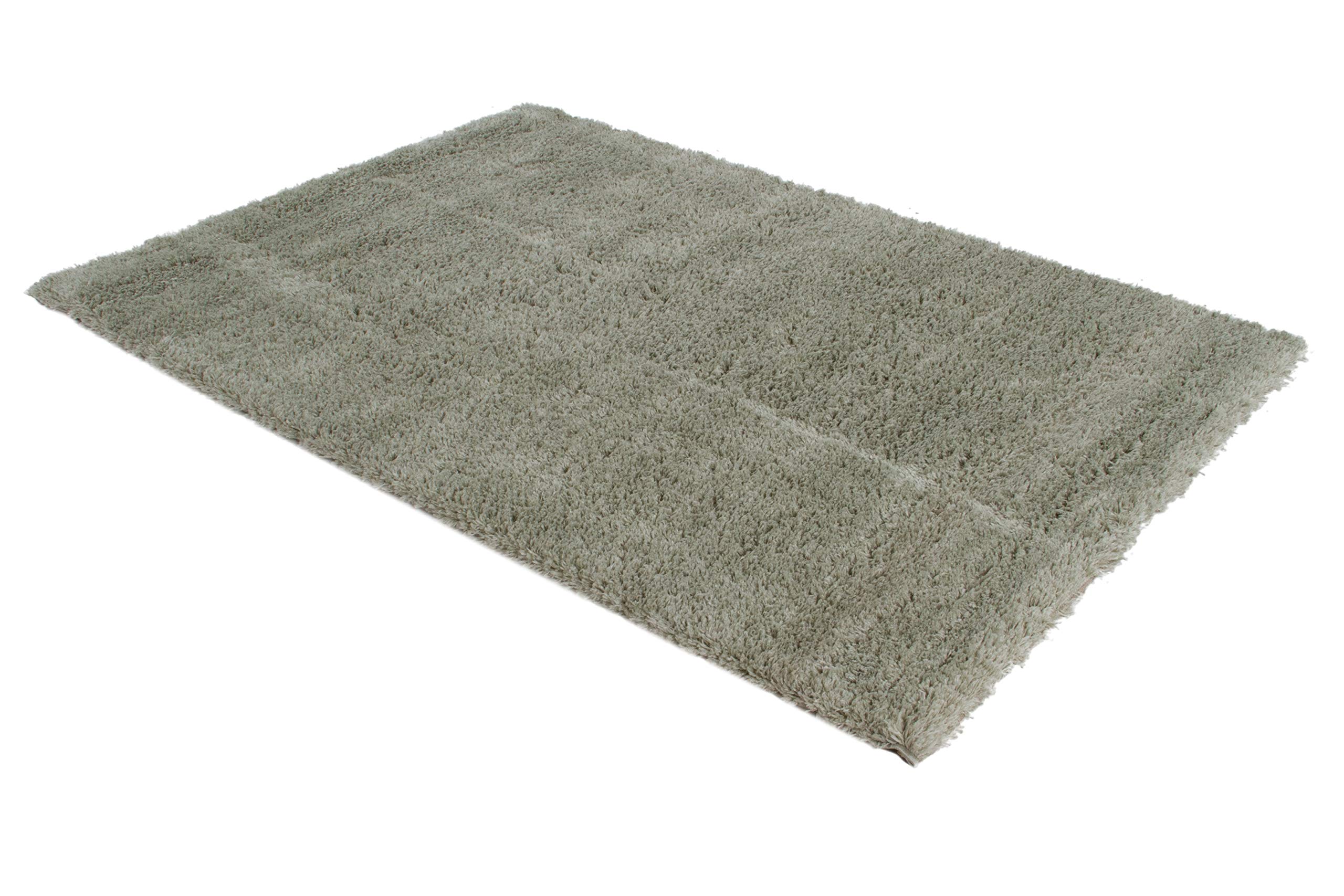 Tappeto Shaggy Supersoffice a Pelo lungo 4.5 cm - Tappeto ideale per SoggiornoSalottoCamera da Letto - Colore: Salvia - Dimensioni: 200 x 300cm