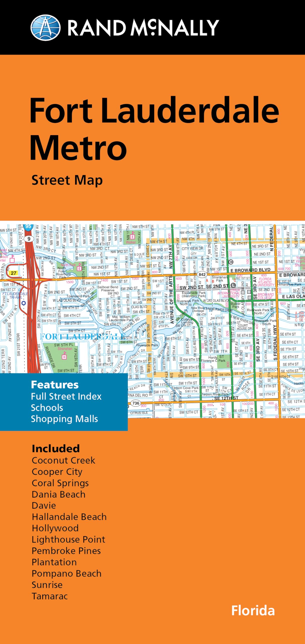 Rand McNally Folded Map: Fort Lauderdale Metro Street Map