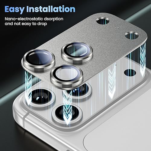 Vista 134 de Uyiton - Protector de lente de cámara de iPhone 13 Pro y 13 Pro Max, fuerte absorción, protección anticaídas, cubierta de cámara trasera, vidrio