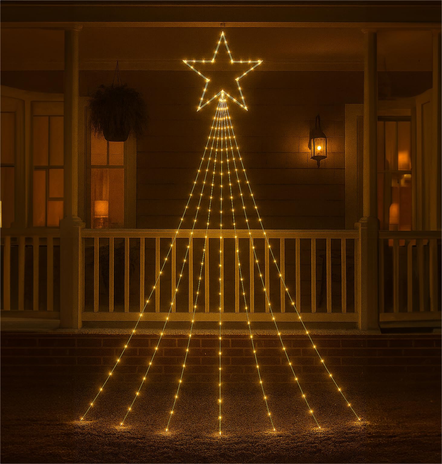 Xmas Haus 3.5M Waterfall Light Chain 1010 Led -10% Twinkle from B&Q