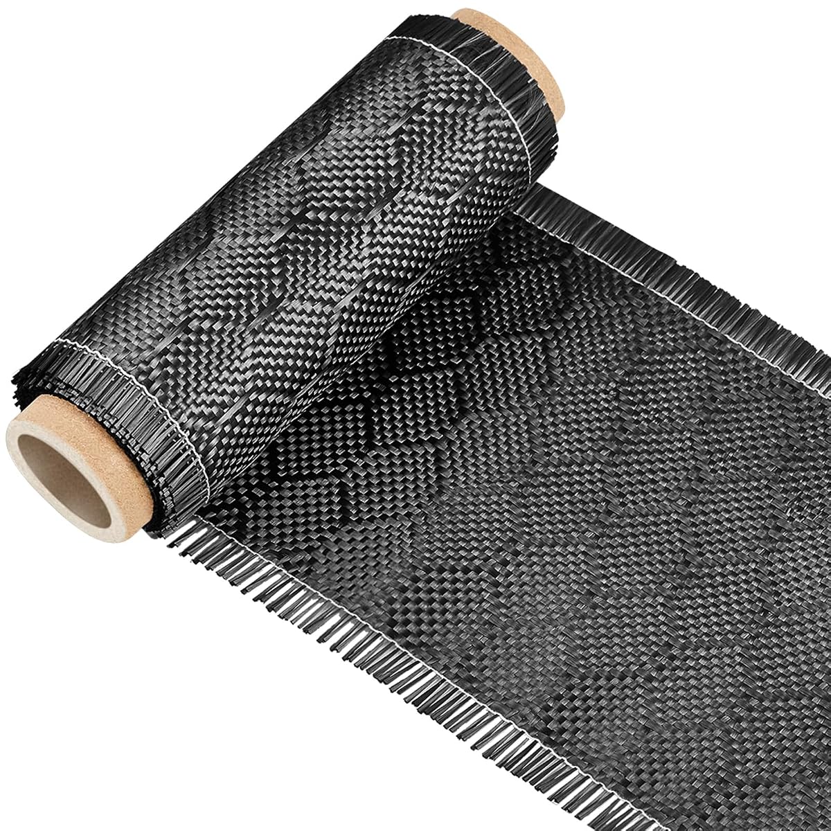 VitalCozy 1 Roll Bee Hive Carbon Fiber Fabric 4 Inch x 5 Feet Black Carbon