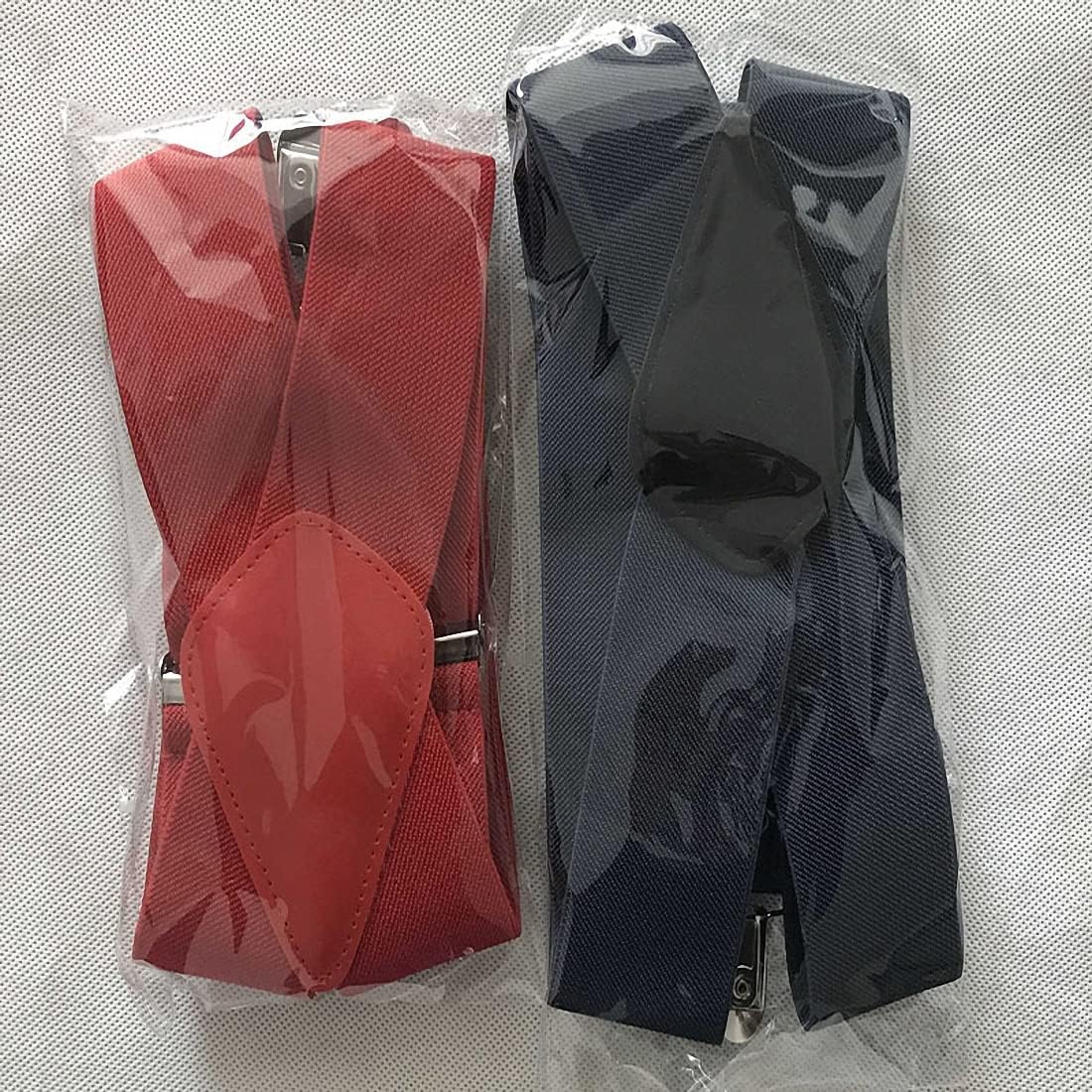 Suspenders Men 2 Inch 50mm Wide Adjustable Four Clip-on X- Back Elastic Heavy Duty Braces Suspenders Mens