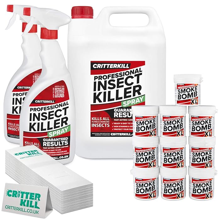 Buy CritterKill DIY Pest Control Kit Professional Insect Killer Spray + Smoke Bomb Fogger