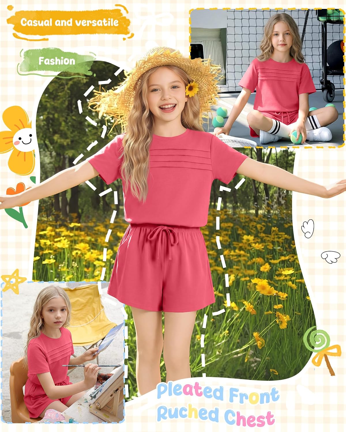Halfchet Girls' Matching Sets 5-14Y