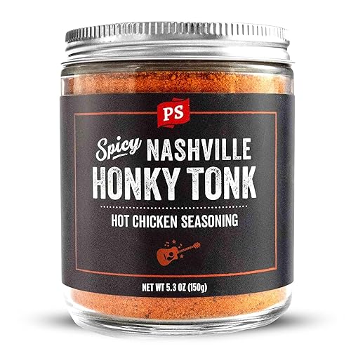 PS Seasoning Honky Tonk Nashville - Condimento picante para pollo y barbacoas para ahumar, asar a la parrilla, freír, asar, asar  Nashville Style