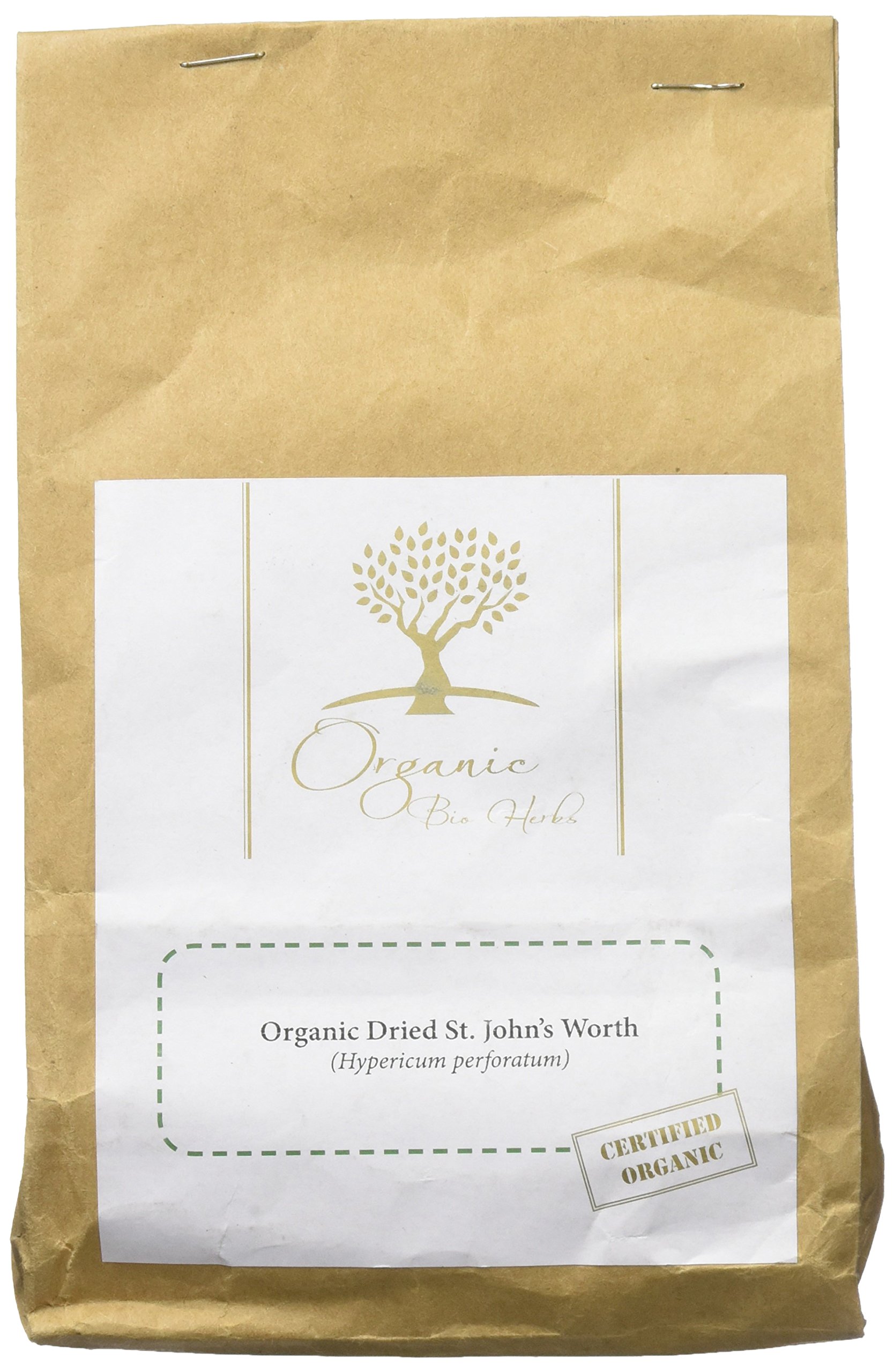Organic Bio Herbs-Premium Organic Dried St. John's Wort (Hypericum Perforatum) – 4 Oz Herbal Tea & Wellness Herb – Pure, Natural, and Additive-Free