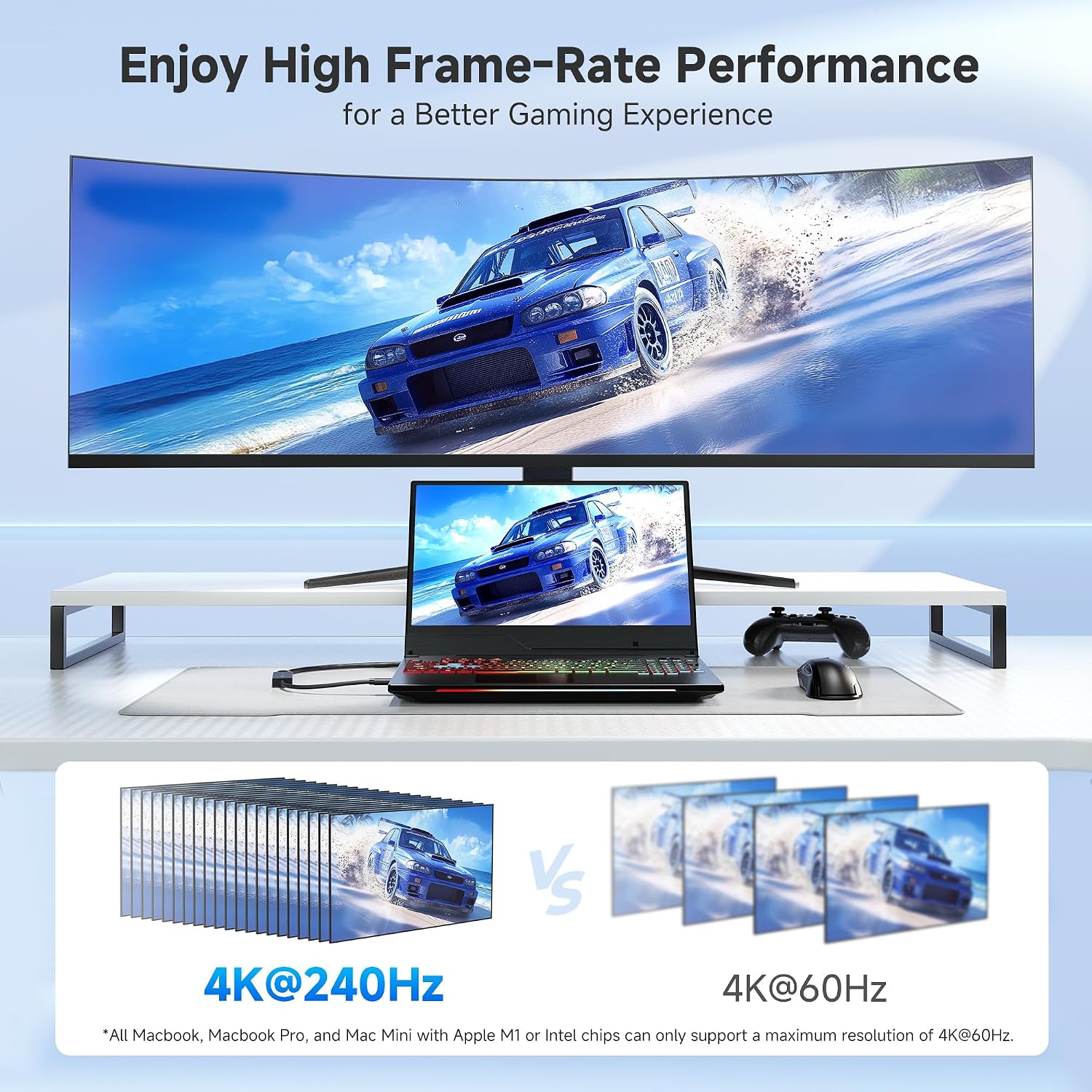 Cable Matters Active 8K Mini DisplayPort 1.4 to HDMI 2.1 Adapter with 4K 240Hz / 8K 60Hz, Unidirectional Mini DisplayPort to HDMI 2.1 Cable Adapter, Black