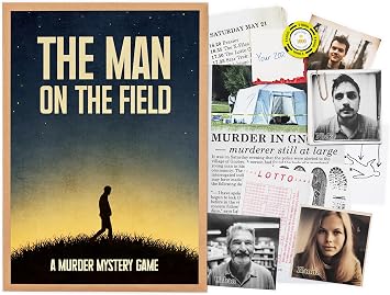 Cold Case Cames The Man on The Field an Authentic Murder Mystery Game