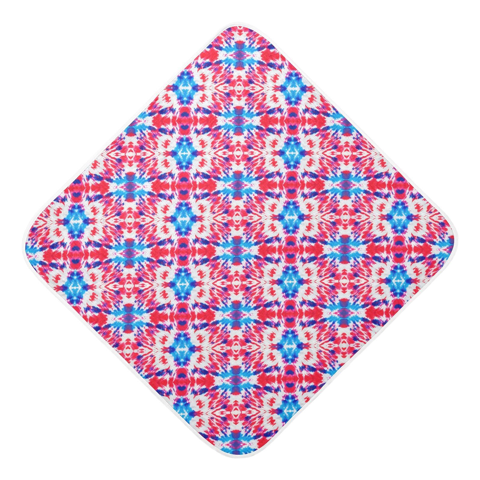 Msyxl Tie-dye Swirl Hooded Towel - Ultra Soft & Absorbent Muslin Cotton Bath Towel for Babies, Toddlers, Newborn - Boys & Girls Essential 35