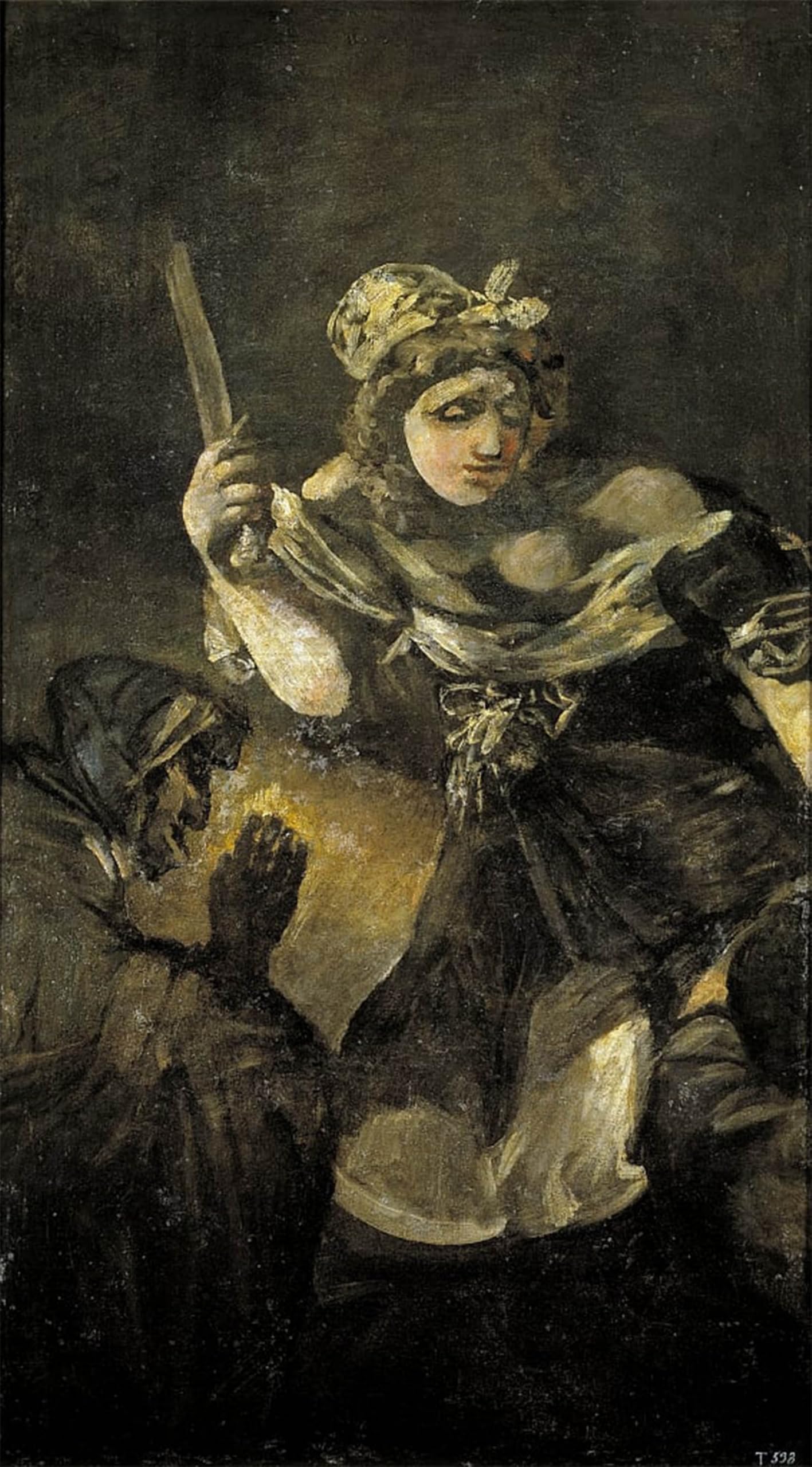 SERENDIPITP Vintage Picture Print on Canvas Wall Art Poster Judith and Holofernes by Francisco De Goya Artwork Print Poster for Wall Decor 60x90cm
