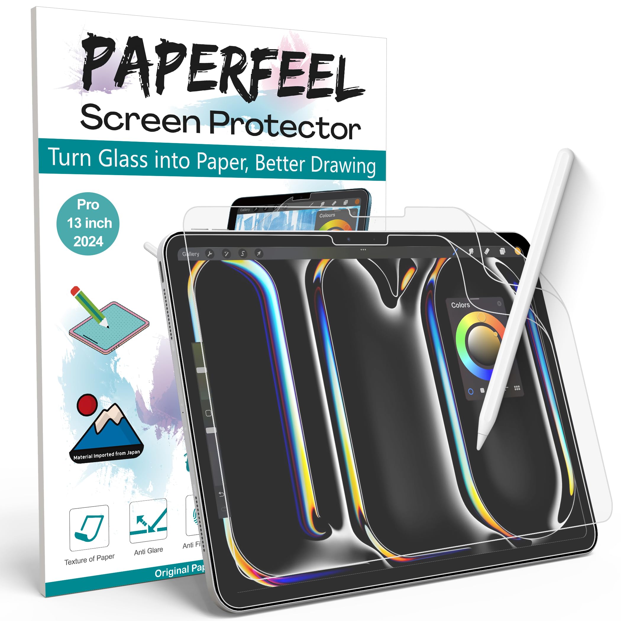 PAPERFEEL [2 Pack] Screen Protector for iPad Air 11 Inch M3/M2 2025/2024 Model, Matte PET Paper Screen Guard Film for Drawing, Writing - Anti Glare, Anti Fingerprint, Anti Scratch, Easy Installation — Amazon image 9