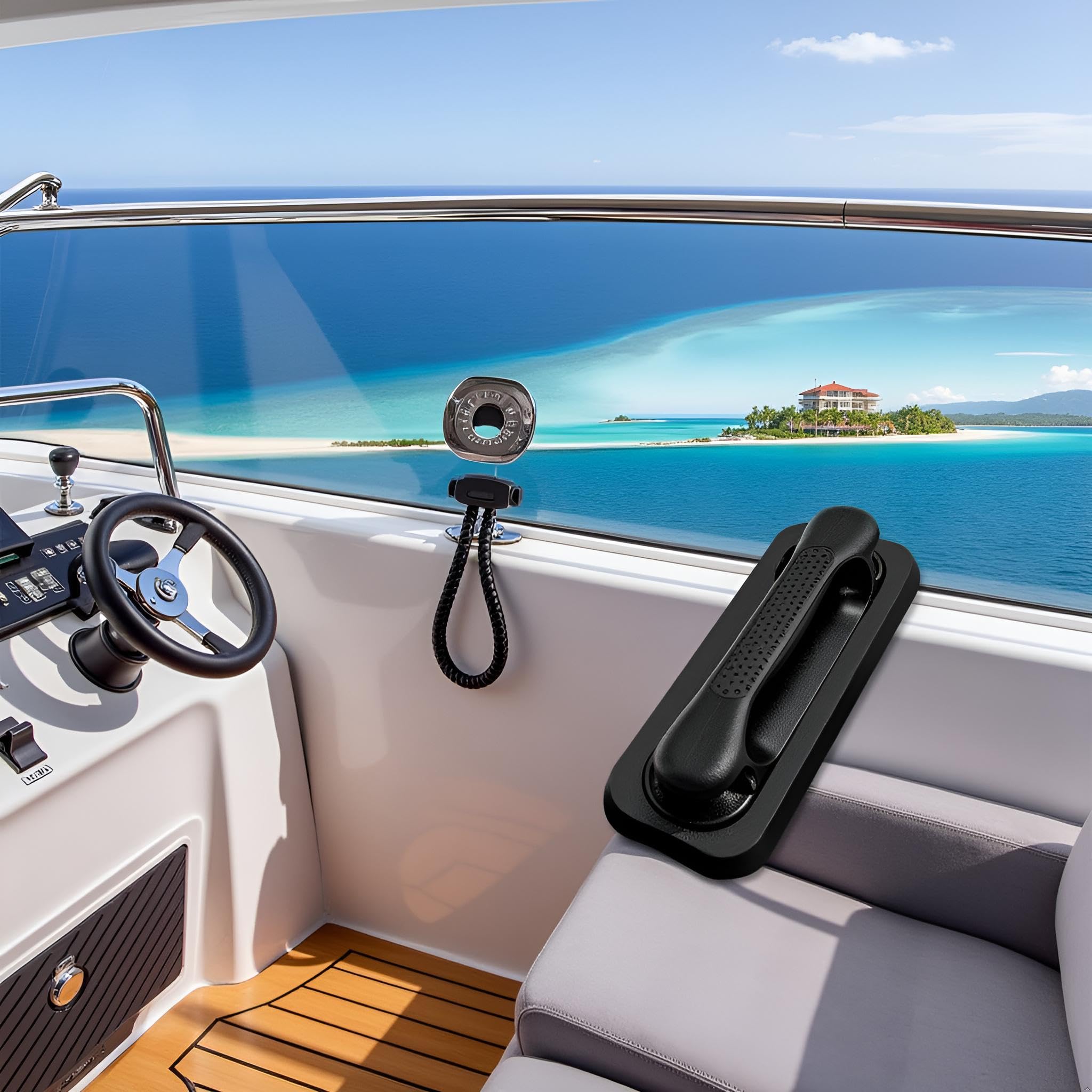 CashMuch Maniglia portatile in PVC per gommoni, kayak