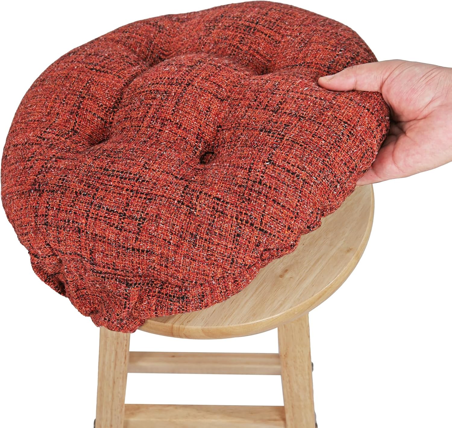 SINOSSO Modern Linen Bar Stool Cushion Dia.13, Fashion