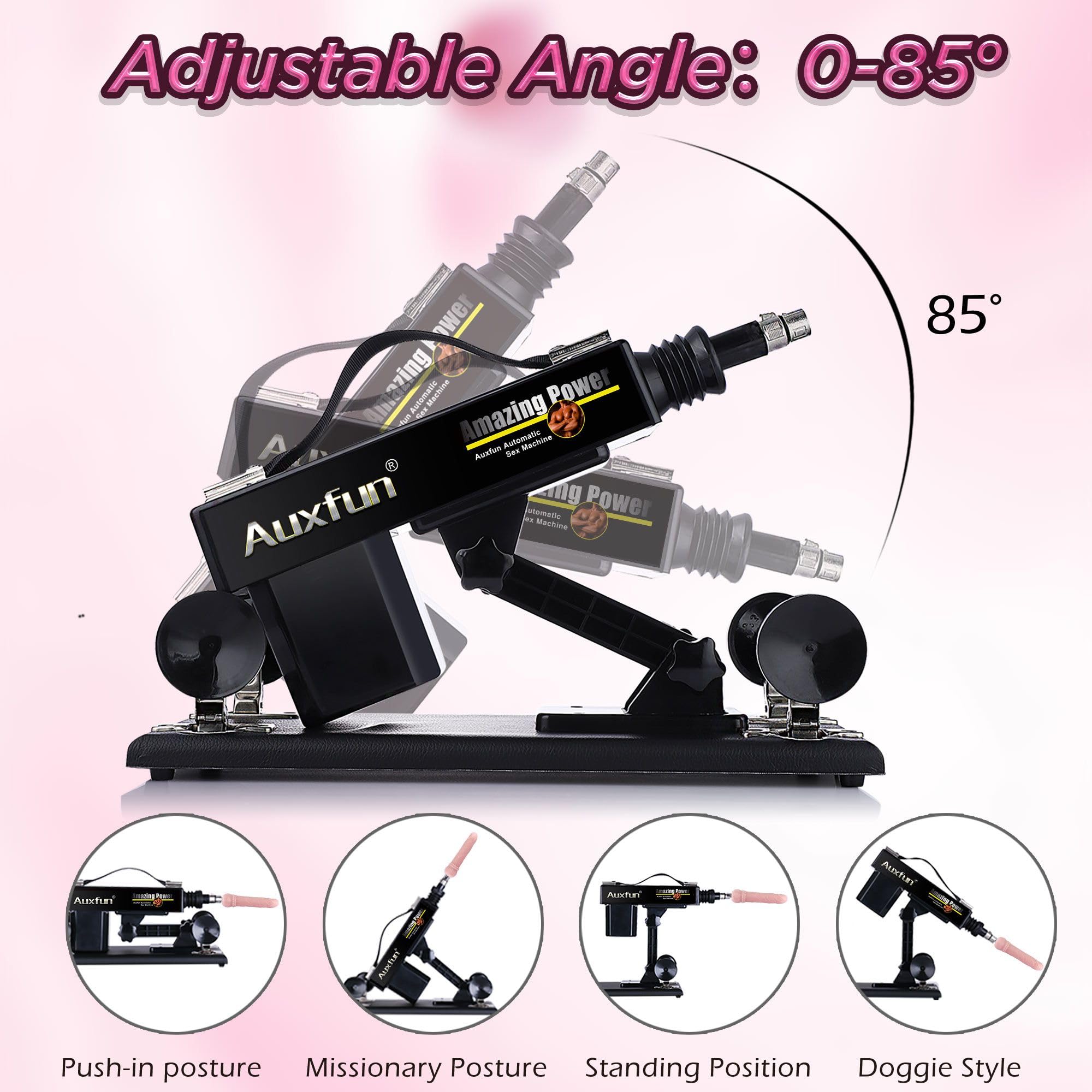 Máquina sexual con consoladores, máquina sexual para pareja sexuales, máquina de consoladores con accesorios para máquinas sexuales 3XLR, máquina de amor con velocidad ajustable, juguete sexual