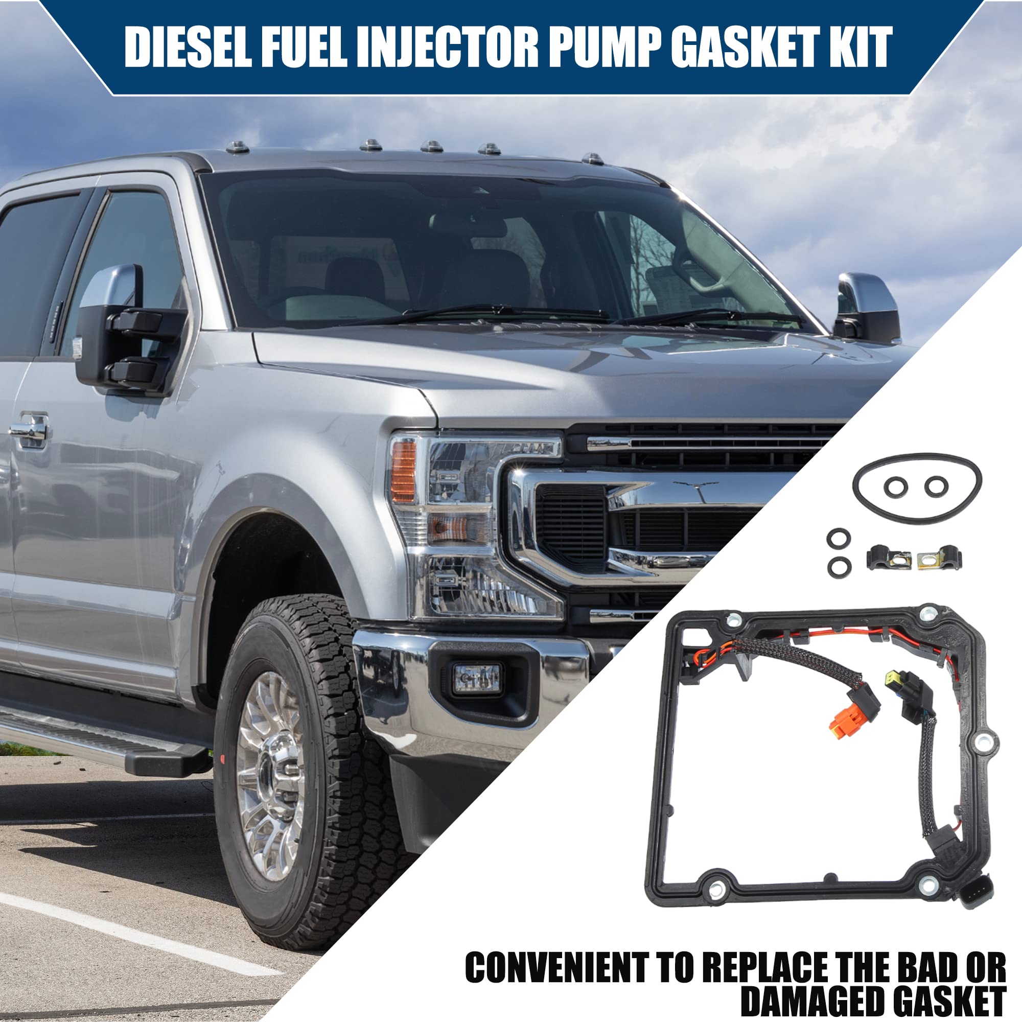 QUARKZMAN 8C3Z9A332A/Esterno/Diesel Carburante Iniettore Pompa Guarnizione per Ford/1 Set