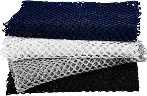 4 piezas de red africana de baño de esponja exfoliante corporal de poliéster para limpieza corporal de ducha, exfoliante de espalda, paño de baño