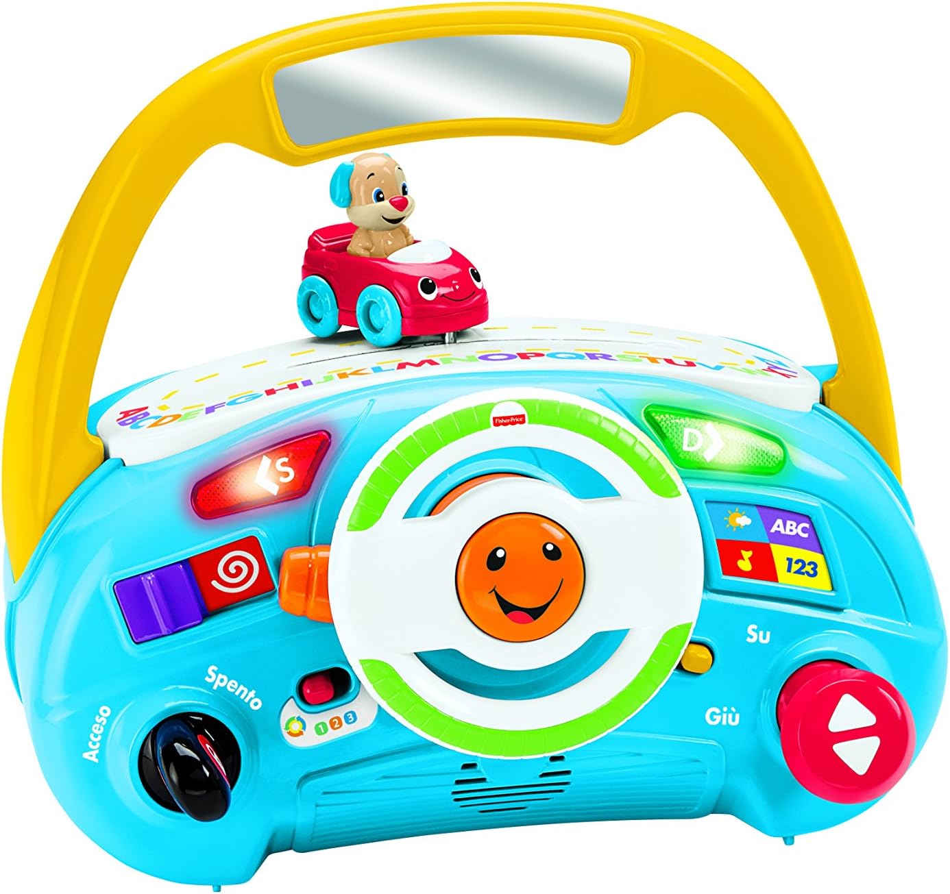 Fisher-Price Infant DLD07 Smart Stages Doggie Steering Wheel, Multi-Colour