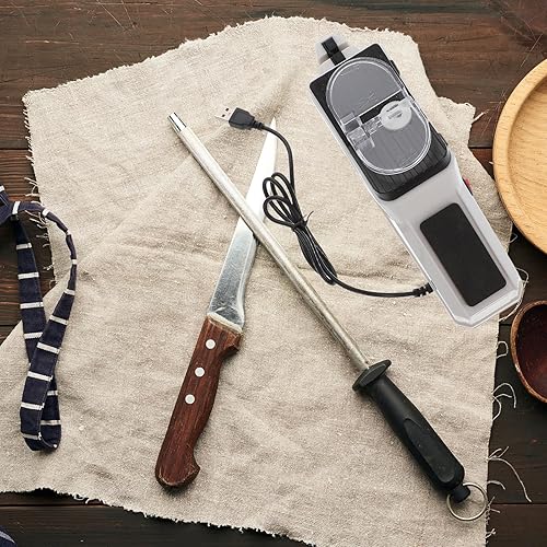 Miniatura 8 de Cabilock Afilador eléctrico de piedra de afilar herramienta eléctrica, tijeras eléctricas, afilador de tijera, afilador profesional herramienta de