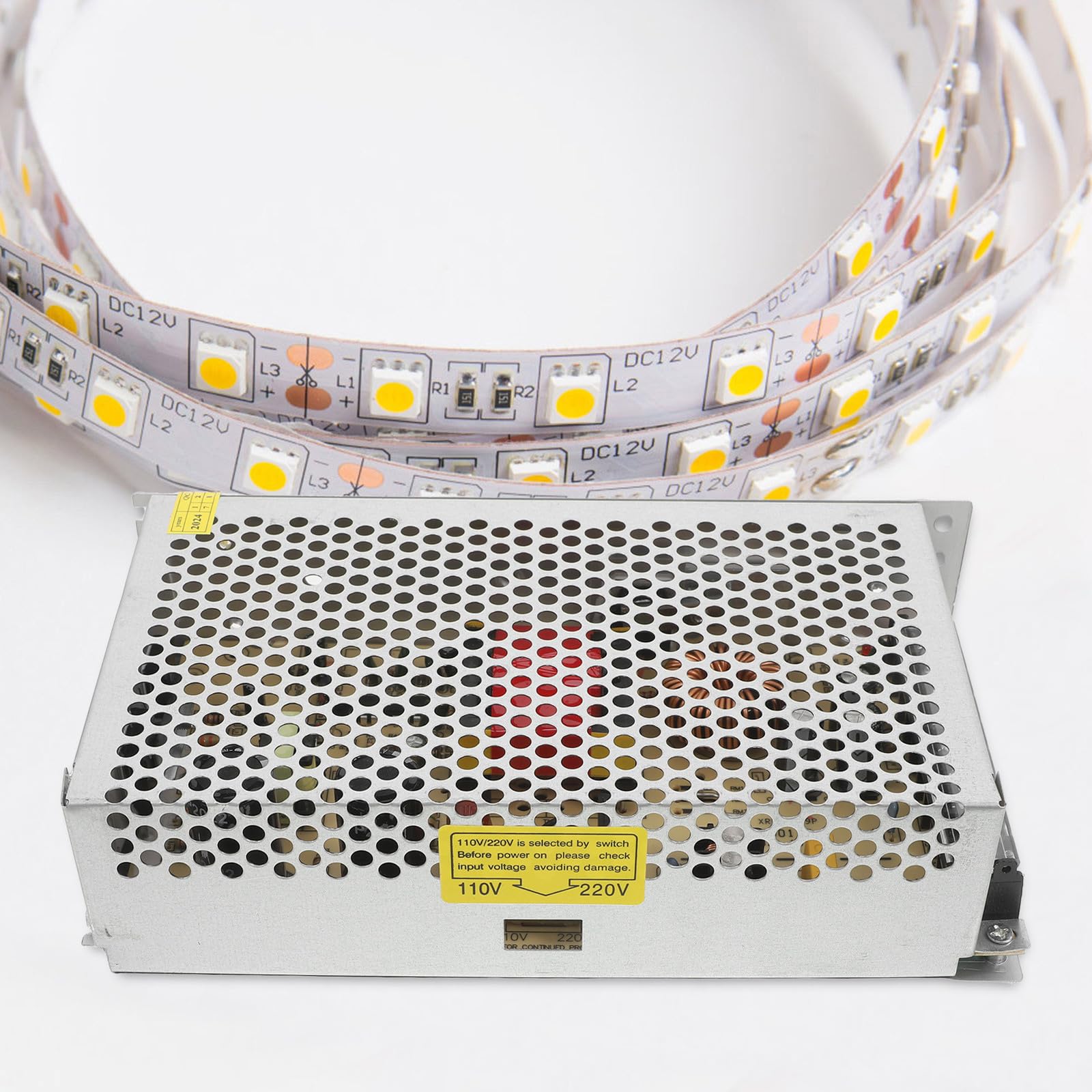 Gadpiparty Adaptador de Alimentación Conmutada 250w 24v 10a de Hierro Plata