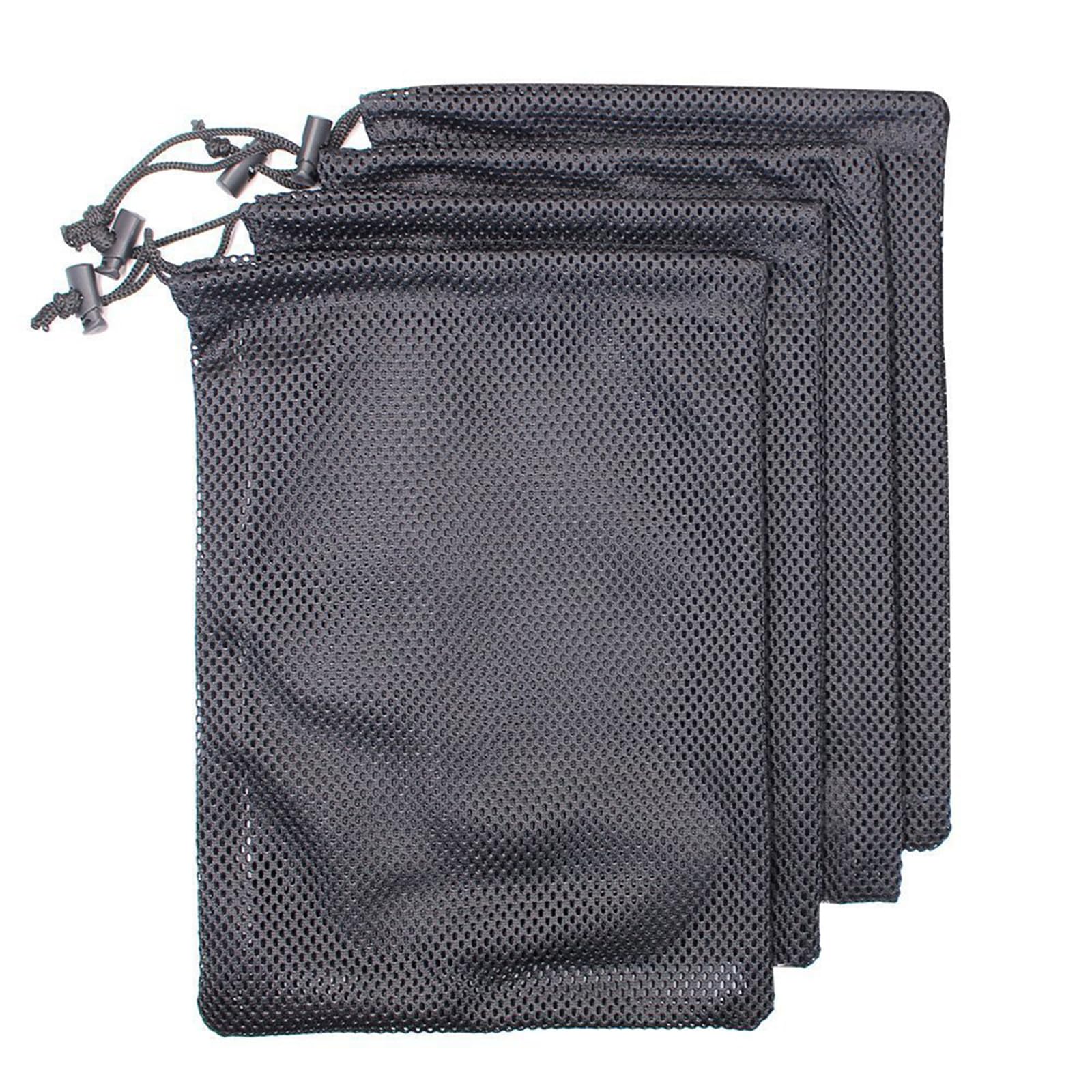 4-Pack Nylon Mesh Bag, Speicher Ditty Stuff Drawstring Pouch für Gym & Travel
