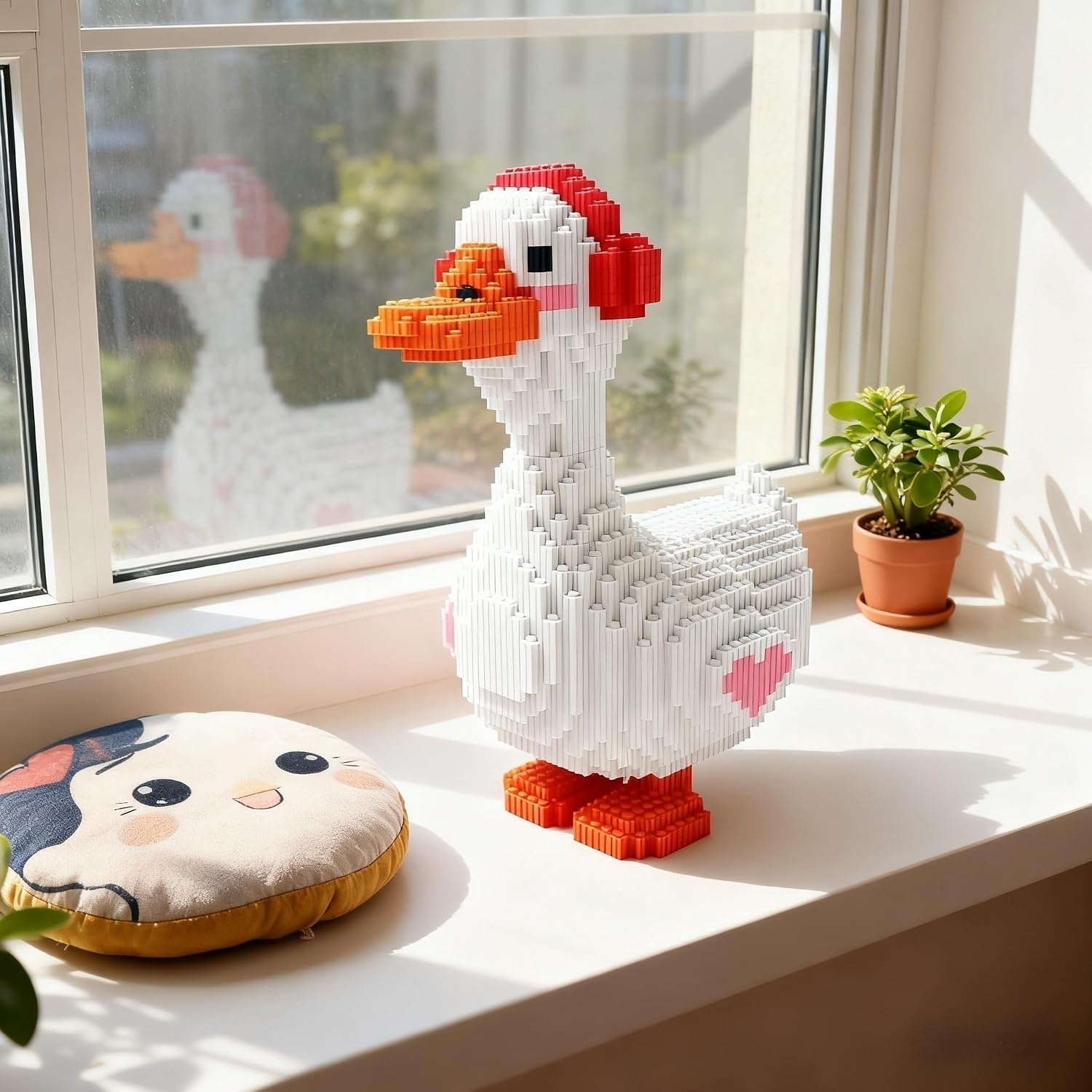 Music Goose Micro Building Blocks - Headphones Duck Building Block Set (3770pcs), Animal Building Blocks, DIY Duck Game, Teddy Micro Blocks, Gifts for Adults and Kids