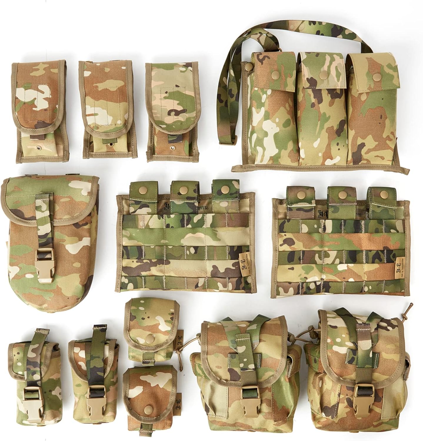 MT Military MOLLE 2 Army Vest, Rifleman FLC Set with Outer Pouches, Assault Backpack and Hydration Pack