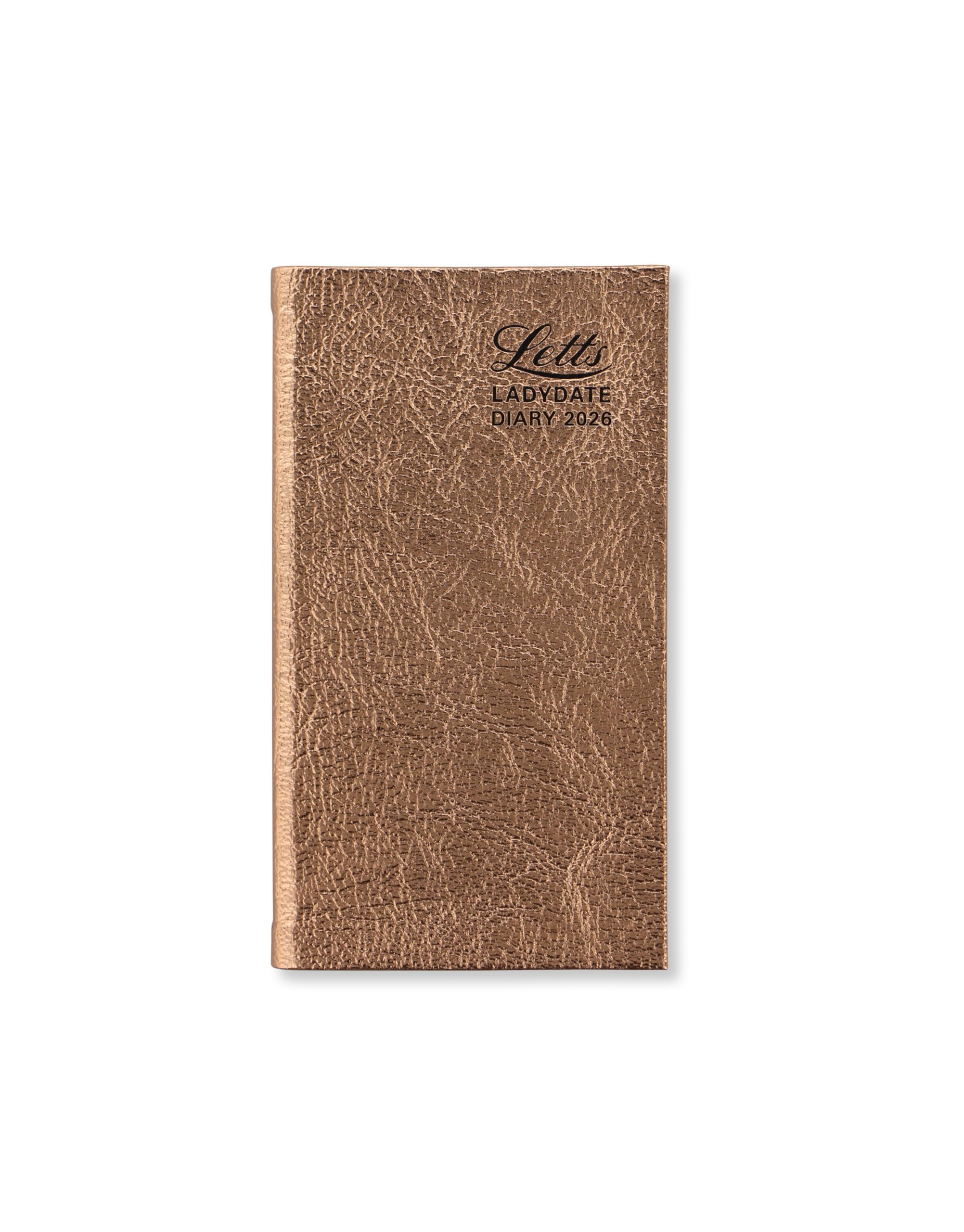 Letts of London Ladydate Slim week to view 2026 diary - Rose gold 26-081958