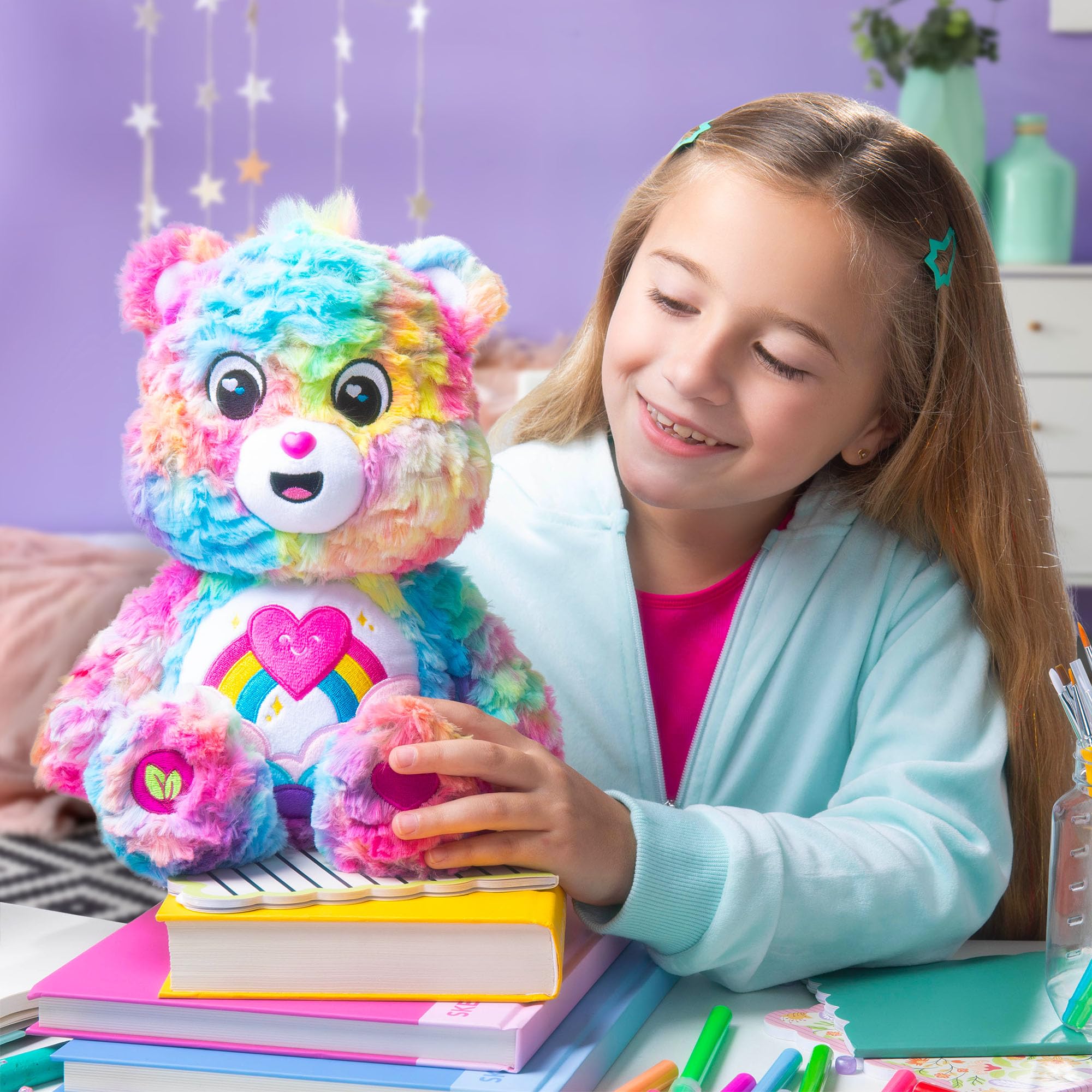 Care Bears 35cm Cozy Collection - Caring Colours Bear