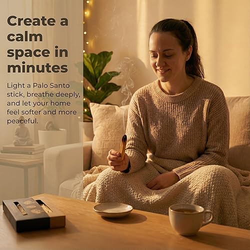 Miniatura 9 de Palo Santo Sticks from Peru 20 Sticks, Large Pack - 100% Natural Spiritual Cleansing Palo Santo Smudge Sticks, Sustainably Hand Picked