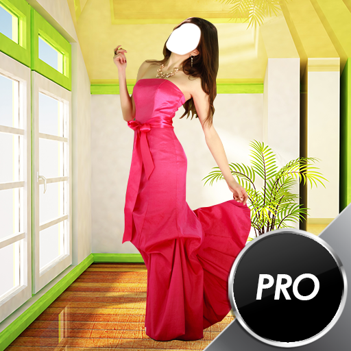 Femmes Robe longue Photo Montage