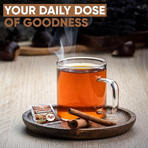 Miniatura 4 de HERBOGANIC Té de hierbas de canela - Apoyo a la digestión y refuerzo inmunológico  Mezcla refrescante y deliciosa  Ingredientes naturales y