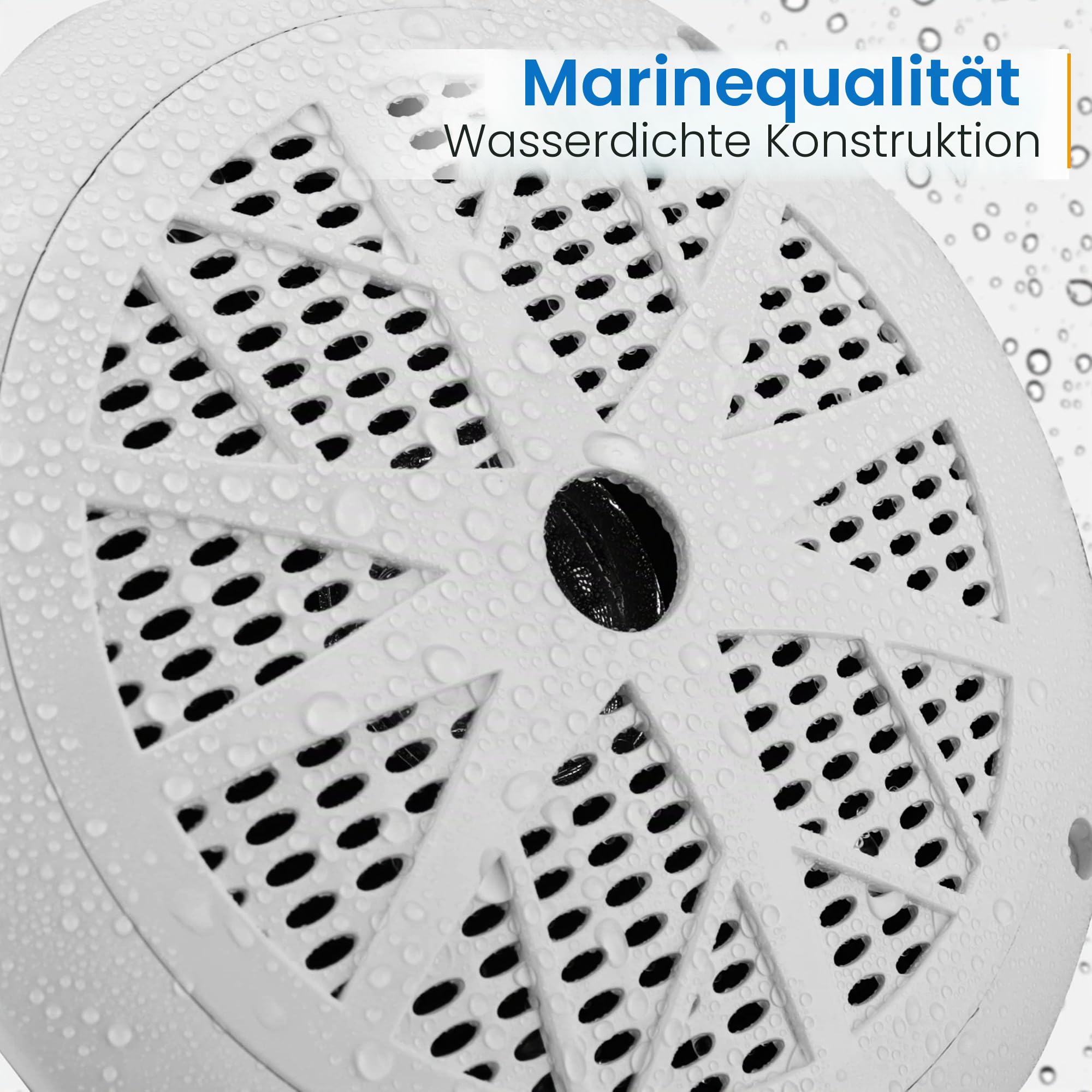 Pyle 16,5 cm Marine-Lautsprecher (2er-Set) – 2-Wege, wasserdicht & wetterfest, Outdoor-Stereoanlage mit 120 W, Polypropylen-Membran & Gewebesicke