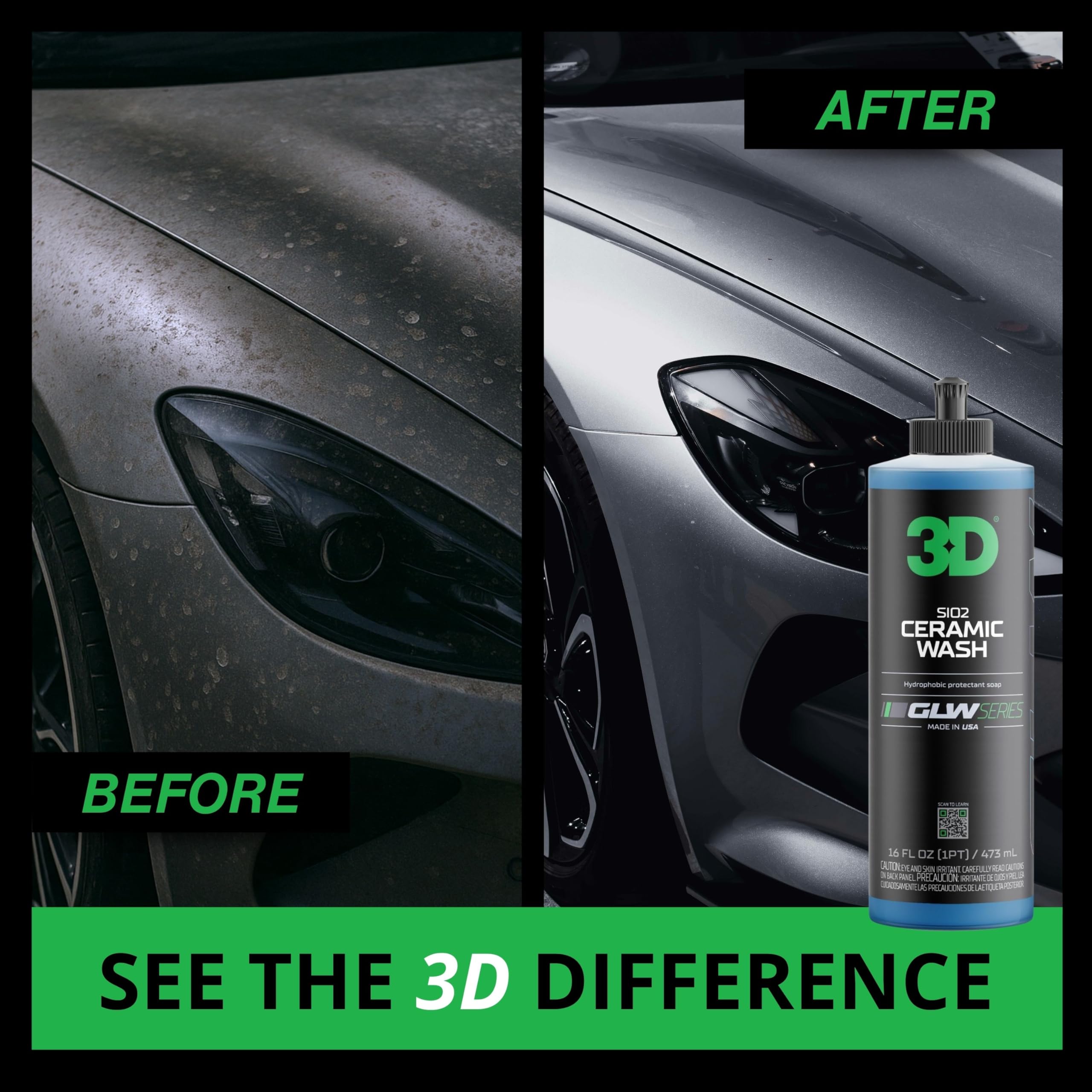 Amazon.com: 3D SiO2 Ceramic Wash & Wax Soap GLW Series – pH