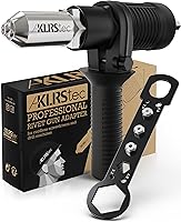 Vista 1 de KLRStec Professional Rivet Gun Adapter - Rivet Attachment for Cordless Screwdrivers and Drills - Easy processing for Pop Rivets