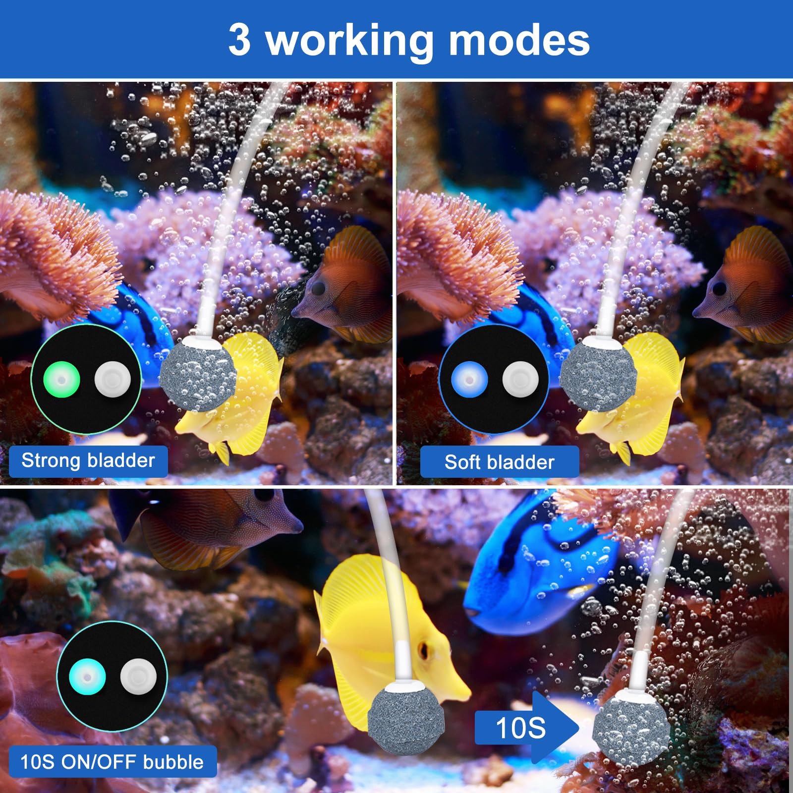 GuKKK Solar Power Air Pump Kit, Solar Oxygen Pump for Aquarium 4W Solar Staw Aerator Węże i Kamienie Wentylacyjne Do Zbiornika Ryb, Staw Rybny