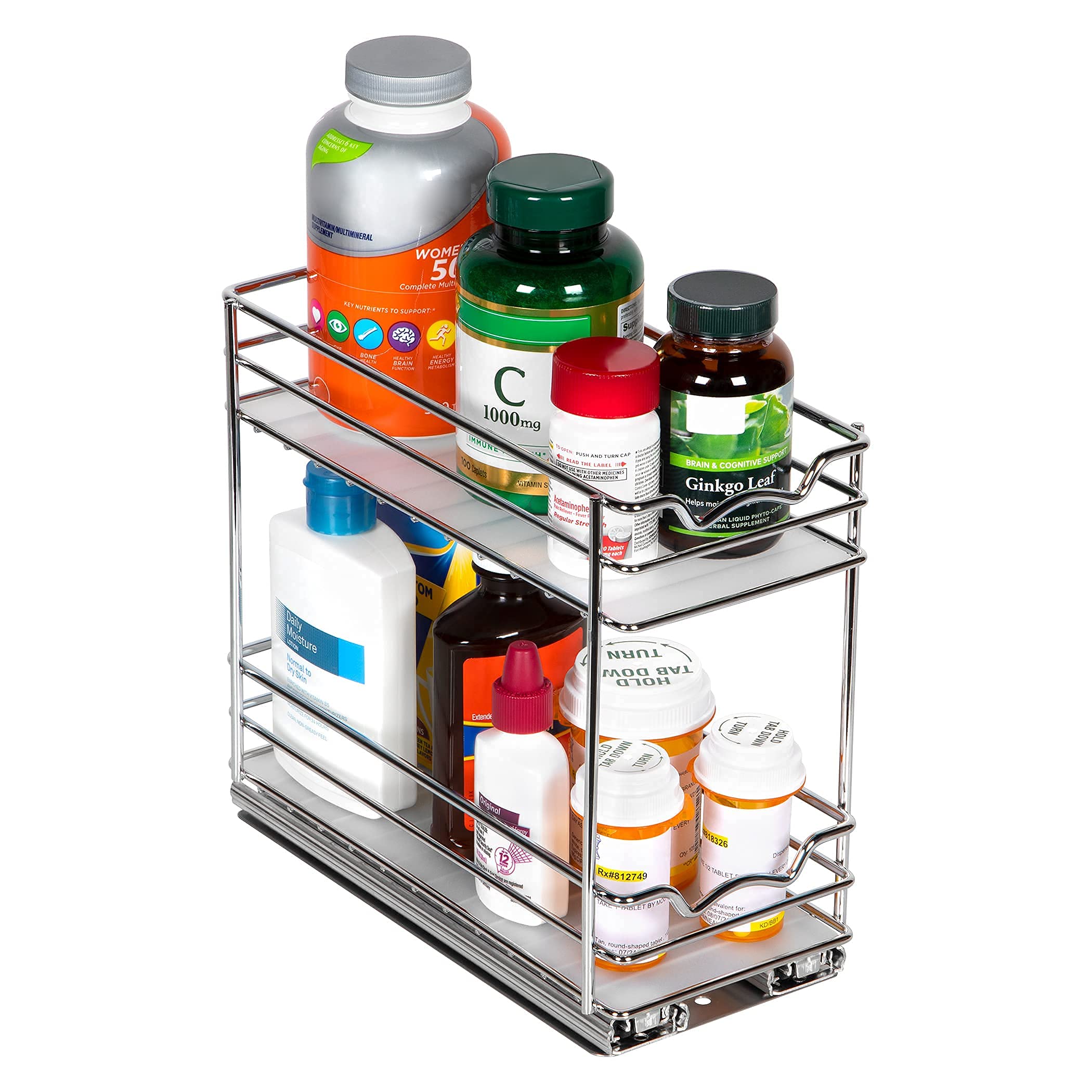 HOLDN’ STORAGE Étagère à épices pour armoire, robuste – Étagère à épices amovible – Organisation des épices 11,4 cm L x 26,4 cm P x 22,4 cm H – Étagères à épices pour armoires intérieures et