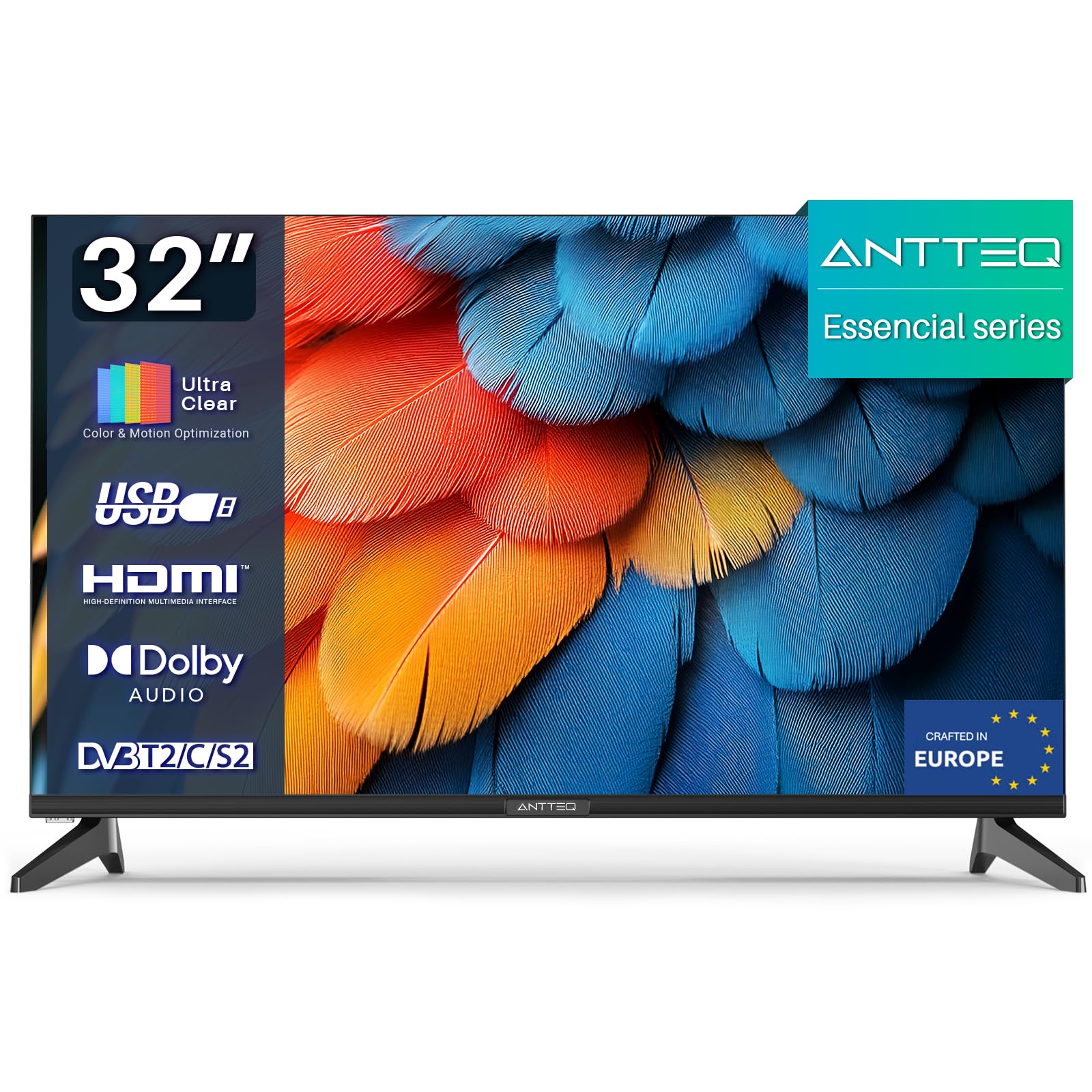 schermo lcd antteq 32 pollici con tre tuner e sound migliore