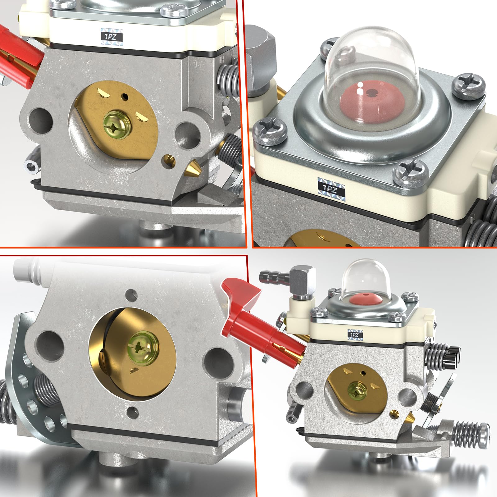 1PZ Kit Carburatore per Walbro WT-668 WT-668B Baja 5B 5T 23-30,5cc | Compatibile con WT-997, WT-664, HPI Baja 5B SS, Rovan, KM, Zenoah, CY, RCMK e Losi 5ive-T