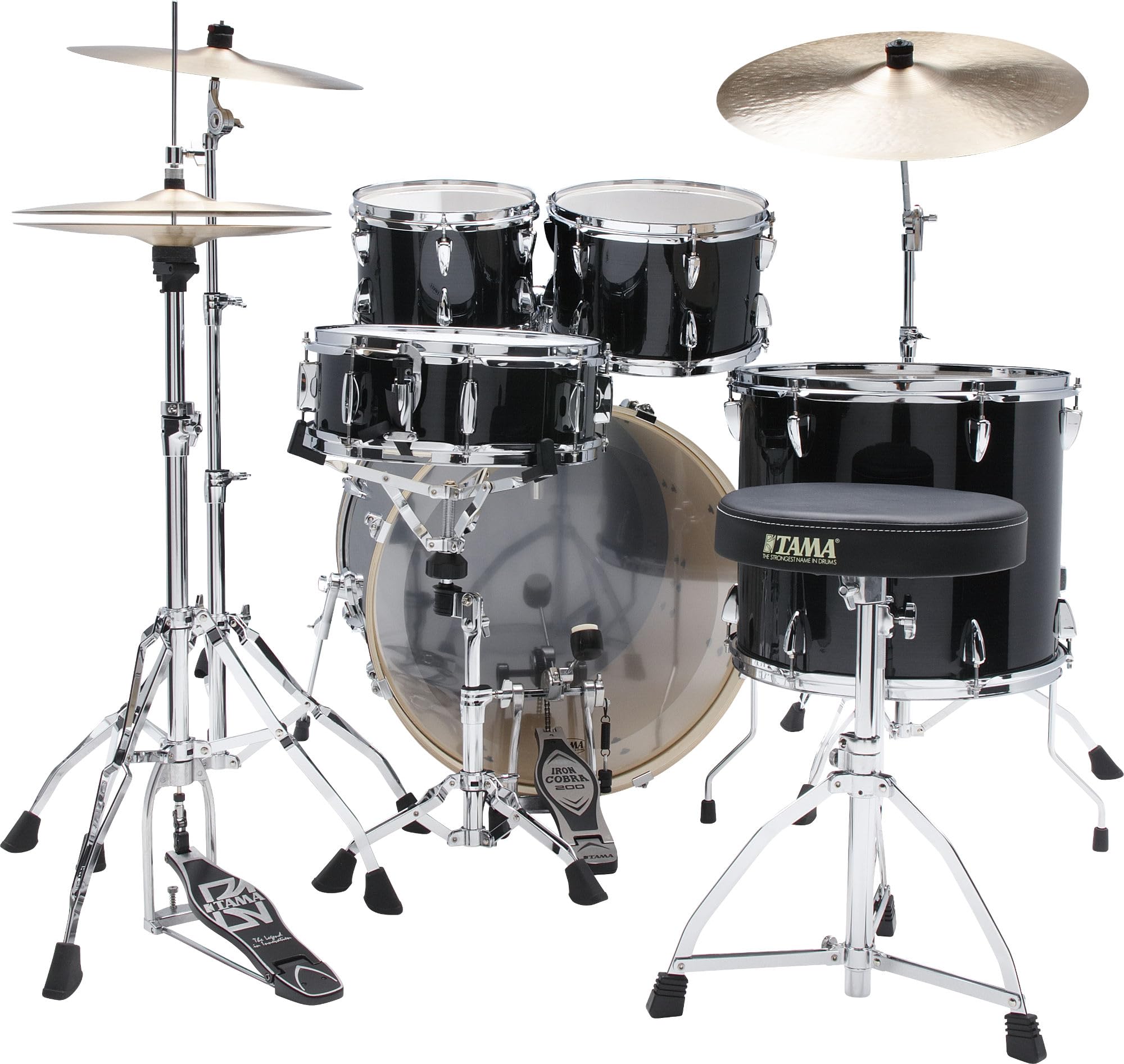 Tama IP52H6W-HBK Imperialstar 5-Piece Drum Kit (Hairline Black)
