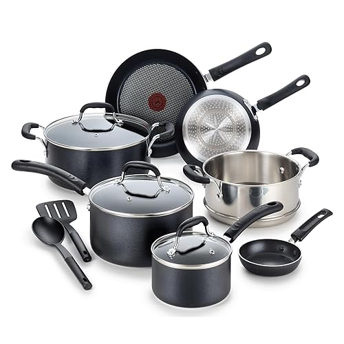 T-fal Experience Nonstick Cookware Set 12 Piece, Induction, Oven Broiler