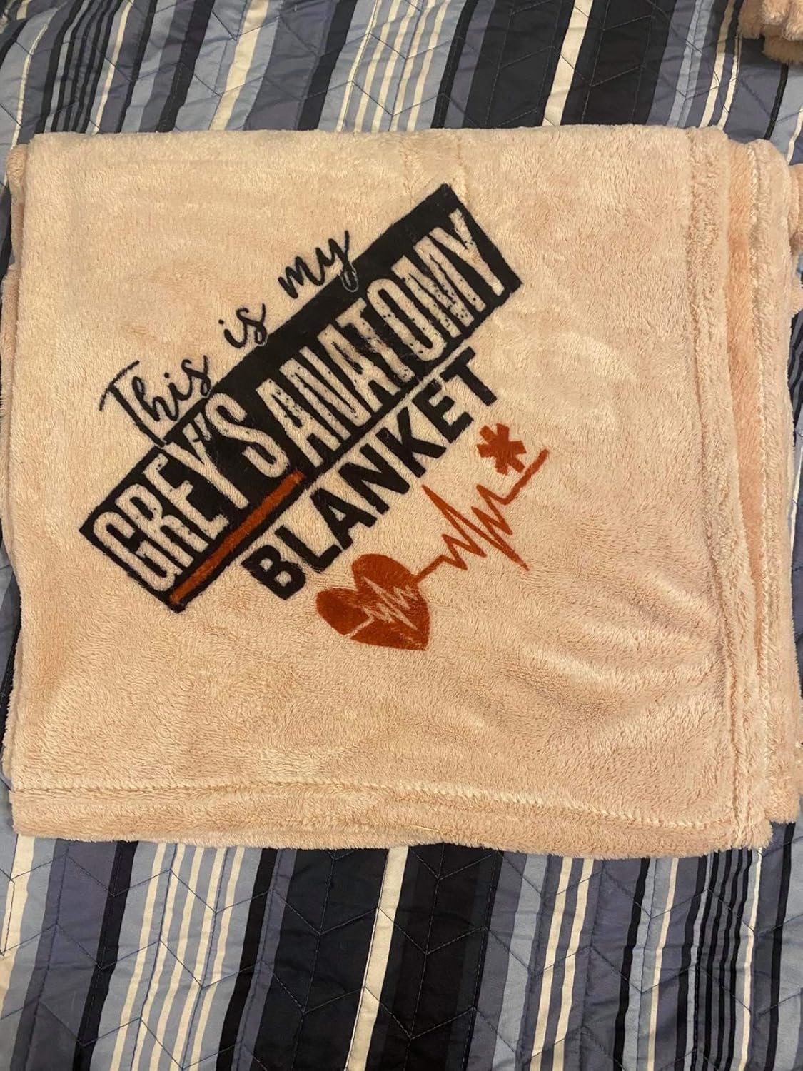 Handmade This is My Grey's Anatomy Blanket Home & Kitchen