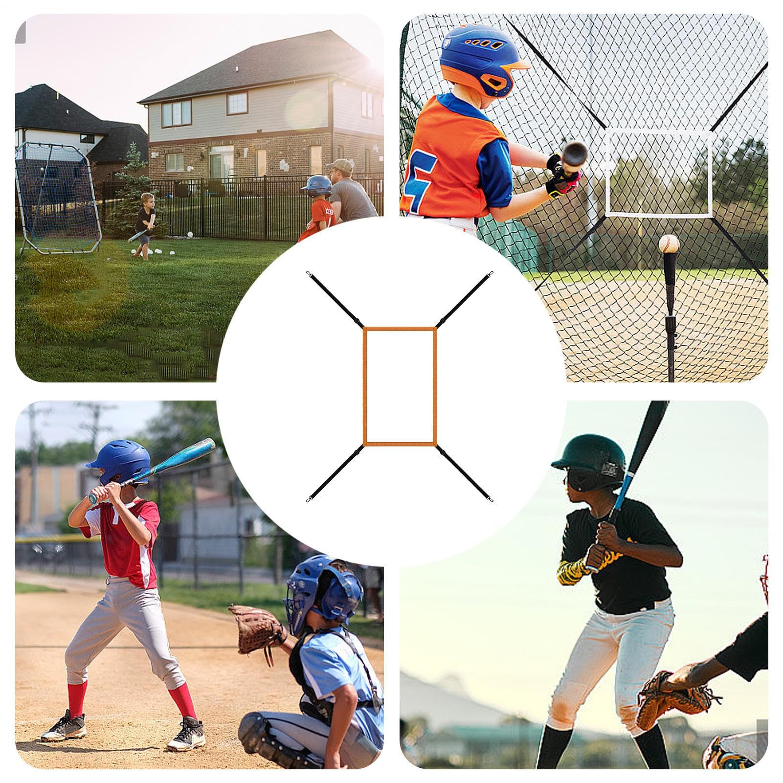 Pitching Target Strike Zone - Strike Zone Target für Pitching Net, Einstellbares Strike Zone-Netz | Baseball-Übungsnetz zum Schlagen, Schlagen, Fangen, Pitching-Übungen und Standortgenauigkeit