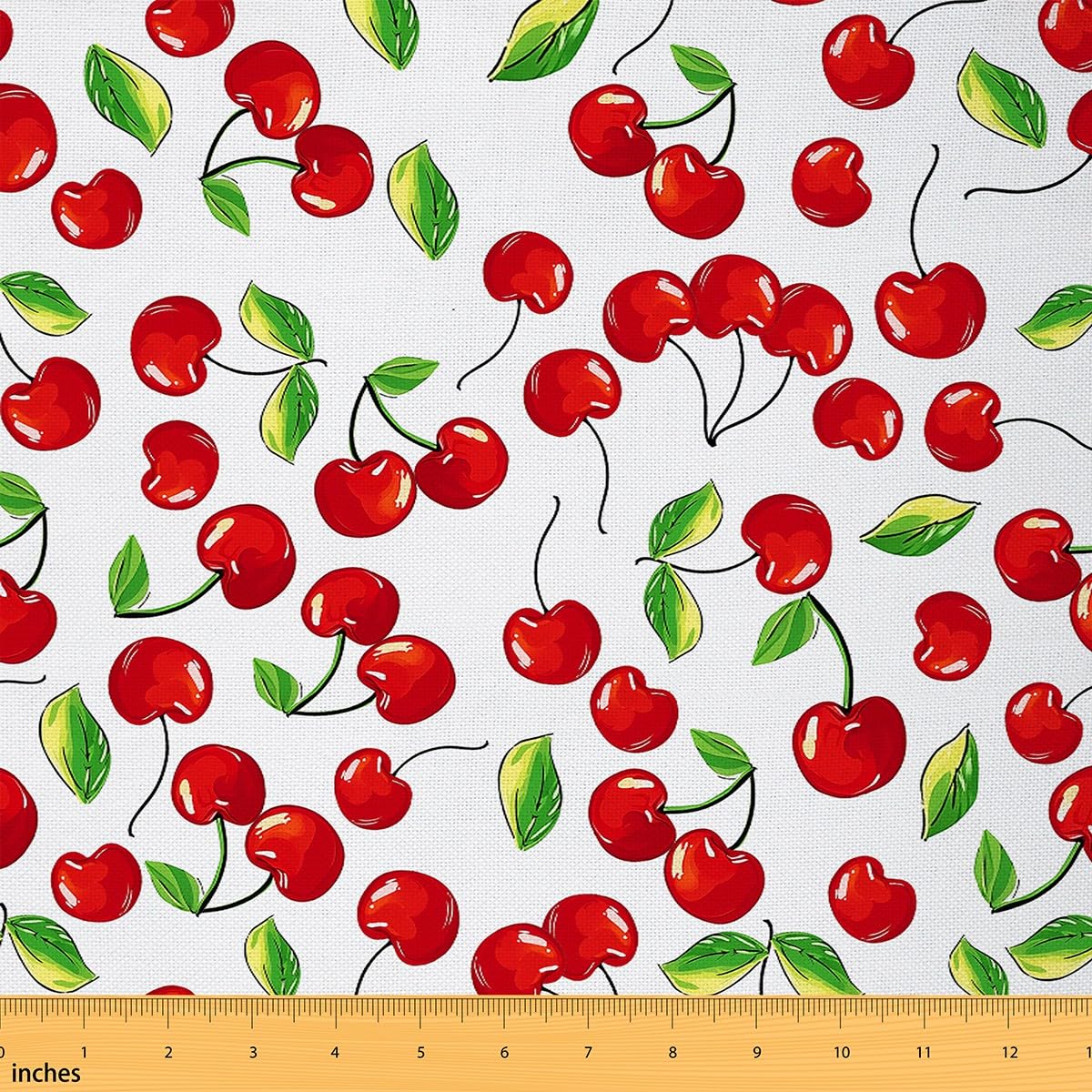 Amazon.com: Cherry Fabric by The Yard,Cherry Design Fresh Berry